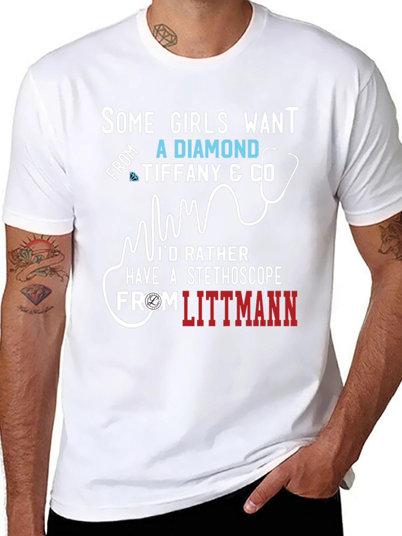 Stethoscope T-Shirt - Medical Professional Tee