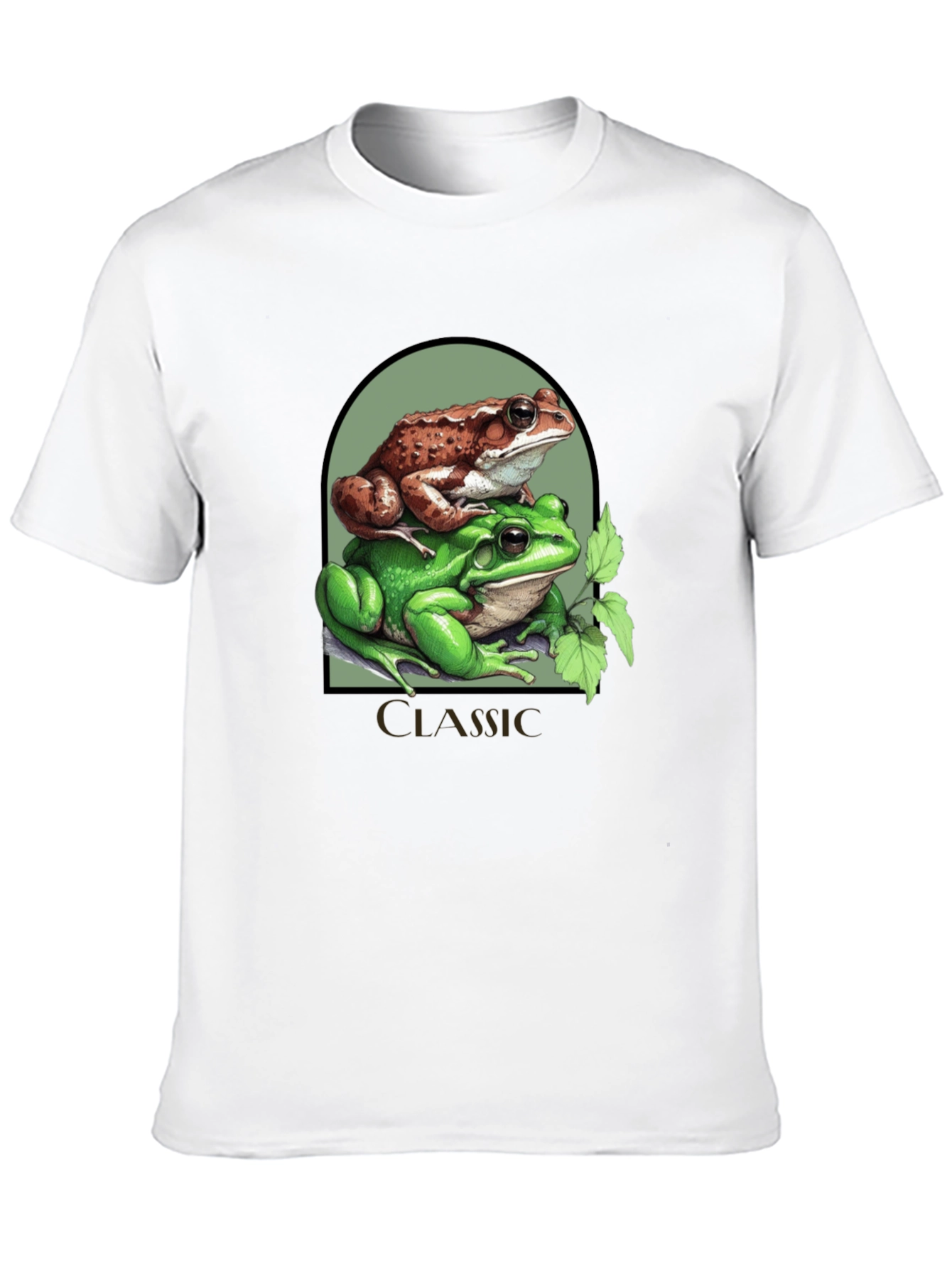 Classic Frog Stack T-Shirt - Novelty Graphic Tee