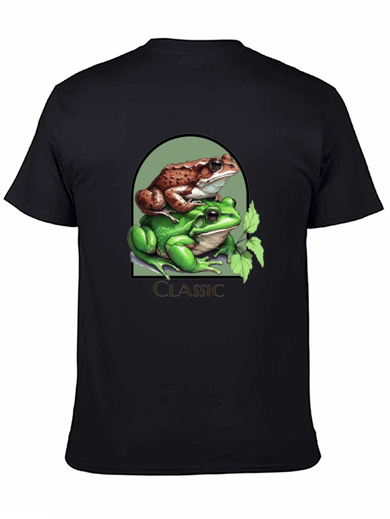 Classic Frog Stack T-Shirt - Novelty Graphic Tee