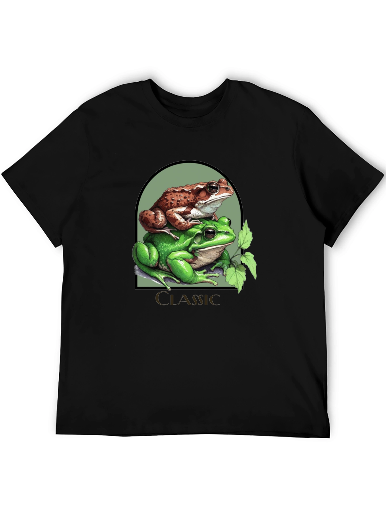 Classic Frog Stack T-Shirt - Novelty Graphic Tee