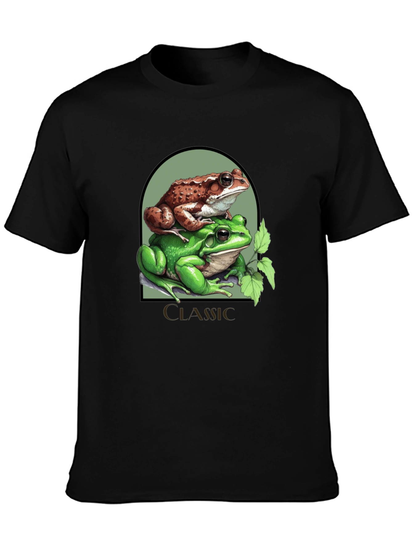 Classic Frog Stack T-Shirt - Novelty Graphic Tee