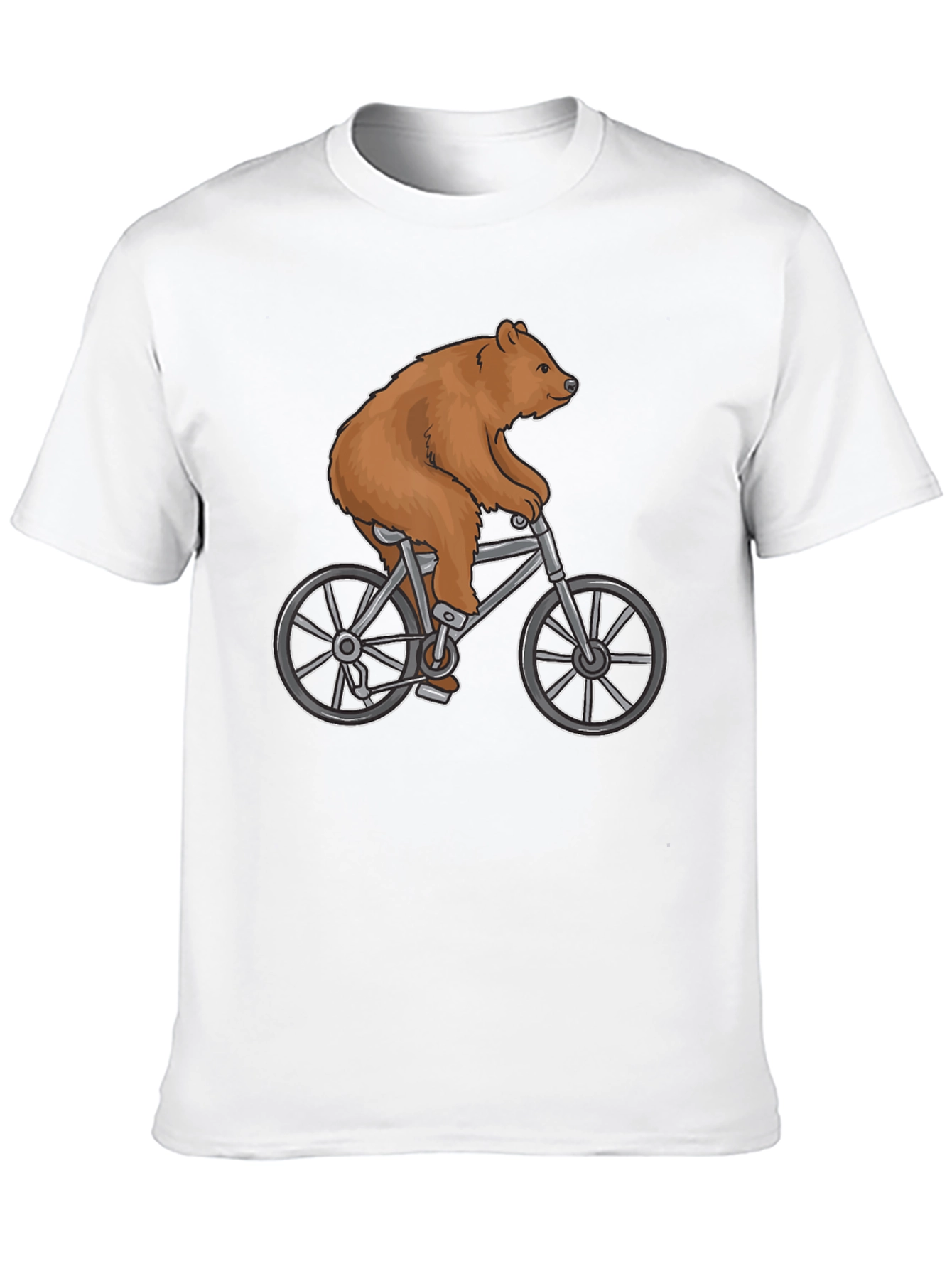 Bear on Bike Graphic T-Shirt