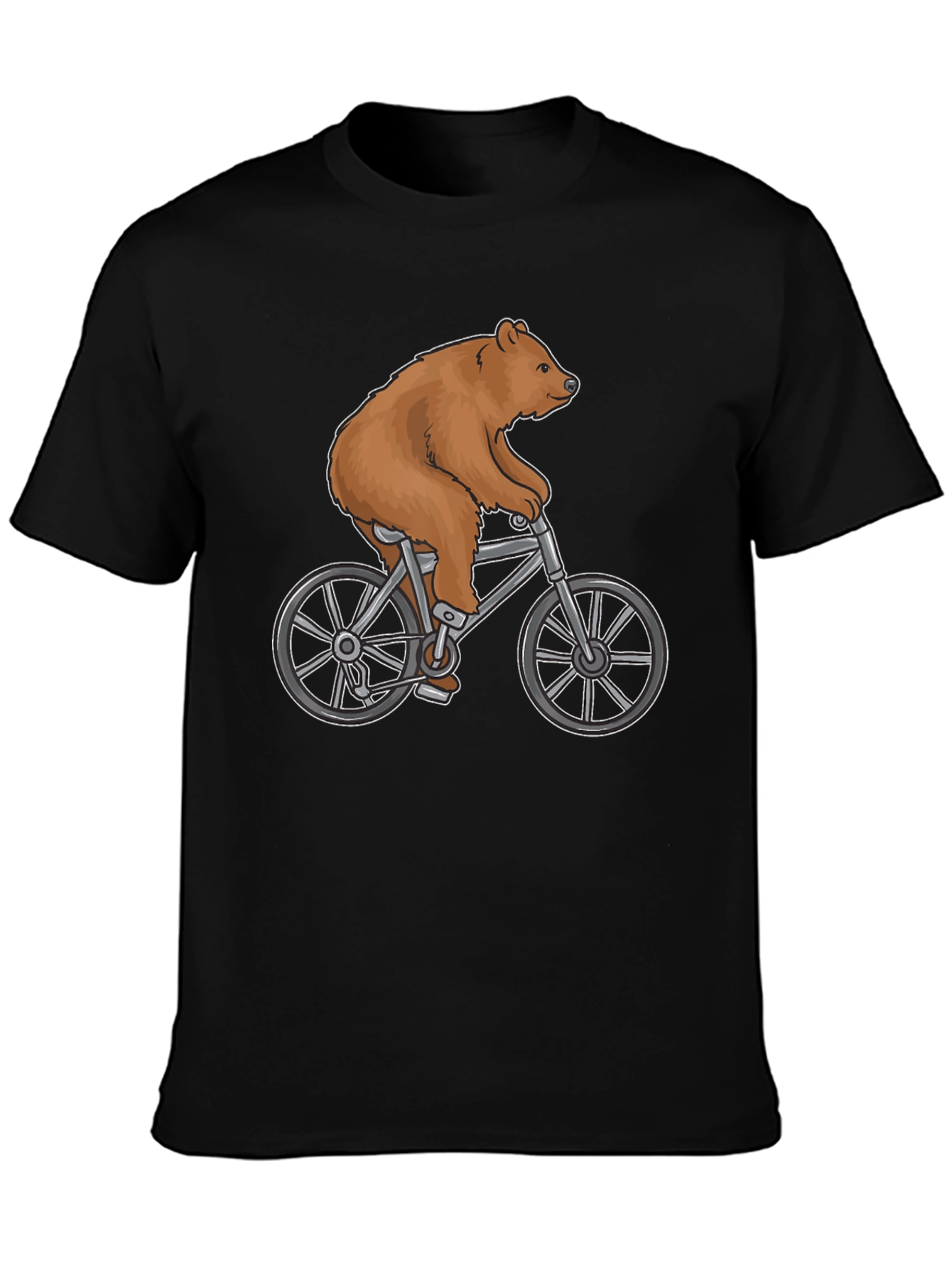 Bear on Bike Graphic T-Shirt