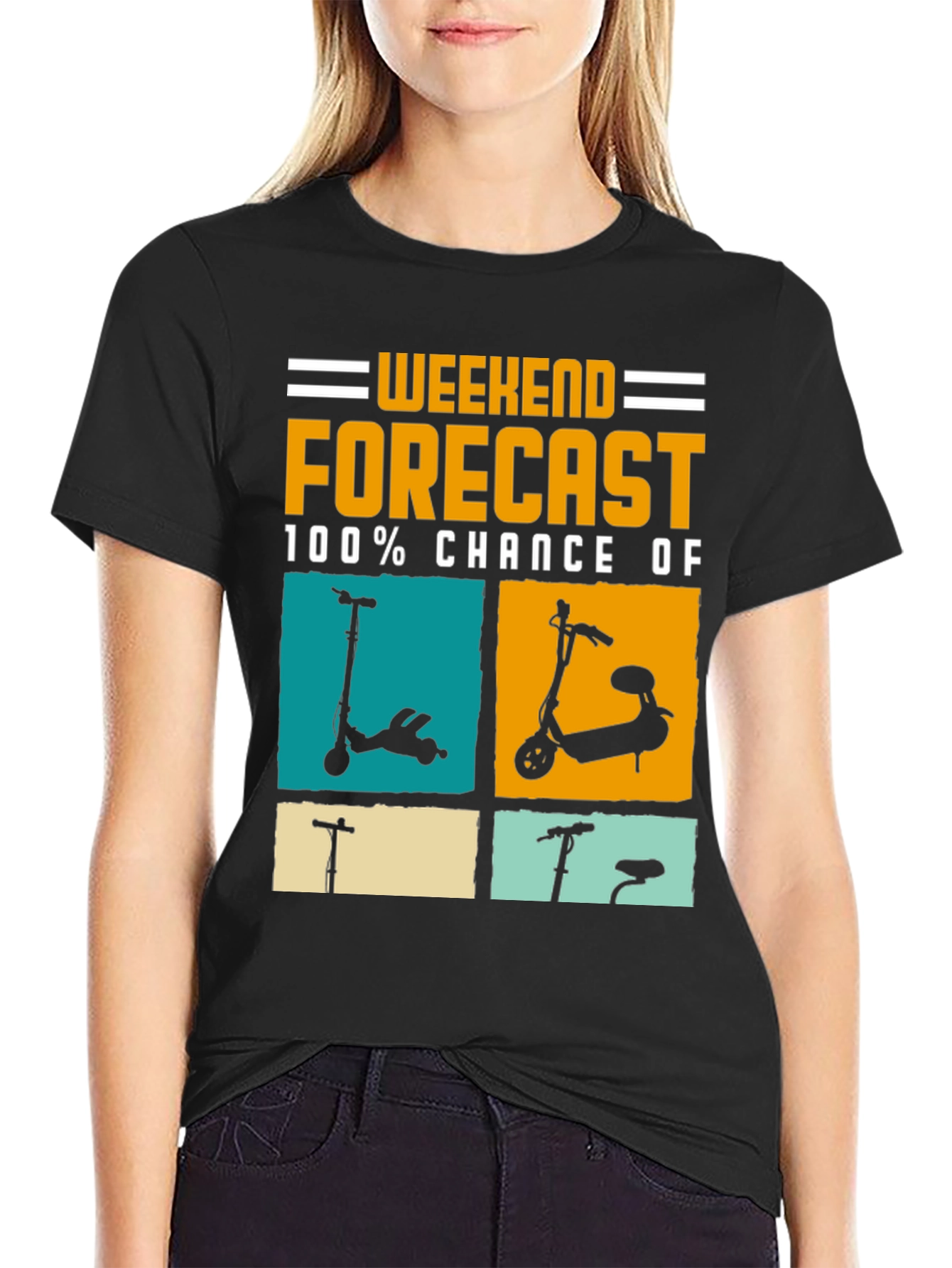 Weekend Forecast Scooter T-Shirt