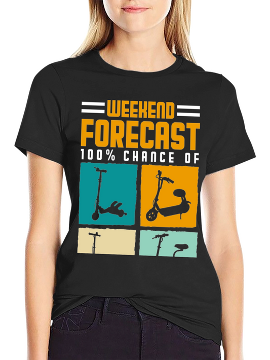 Weekend Forecast Scooter T-Shirt