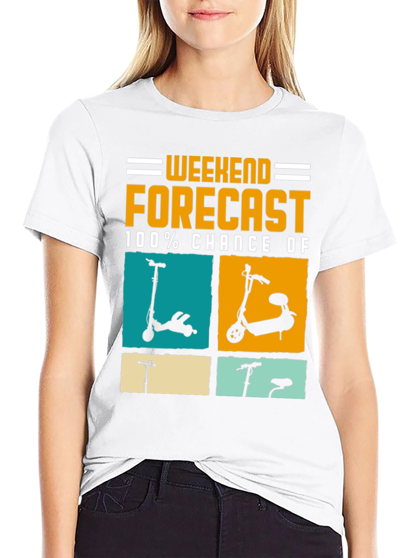 Weekend Forecast Scooter T-Shirt