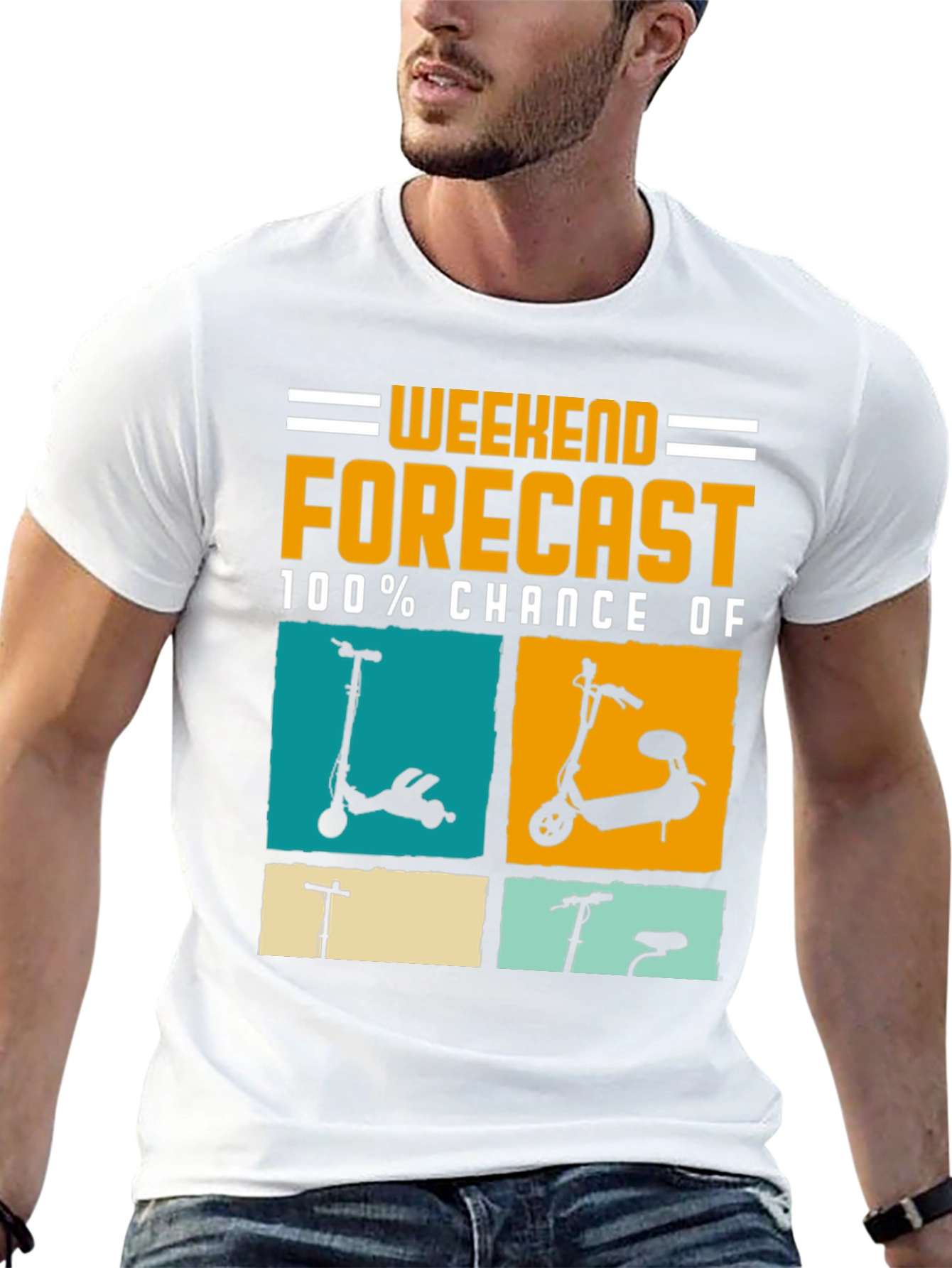 Weekend Forecast Scooter T-Shirt