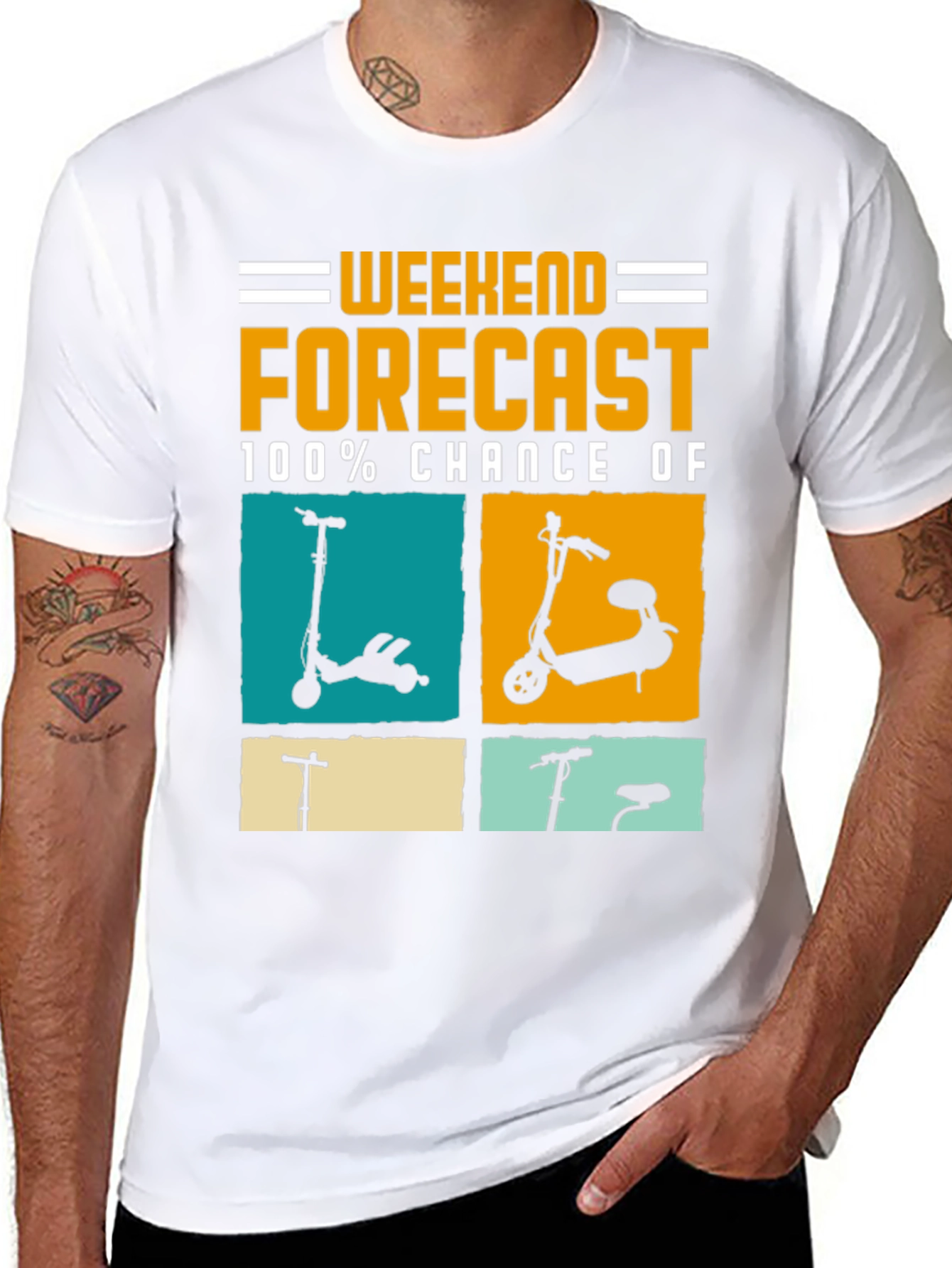Weekend Forecast Scooter T-Shirt