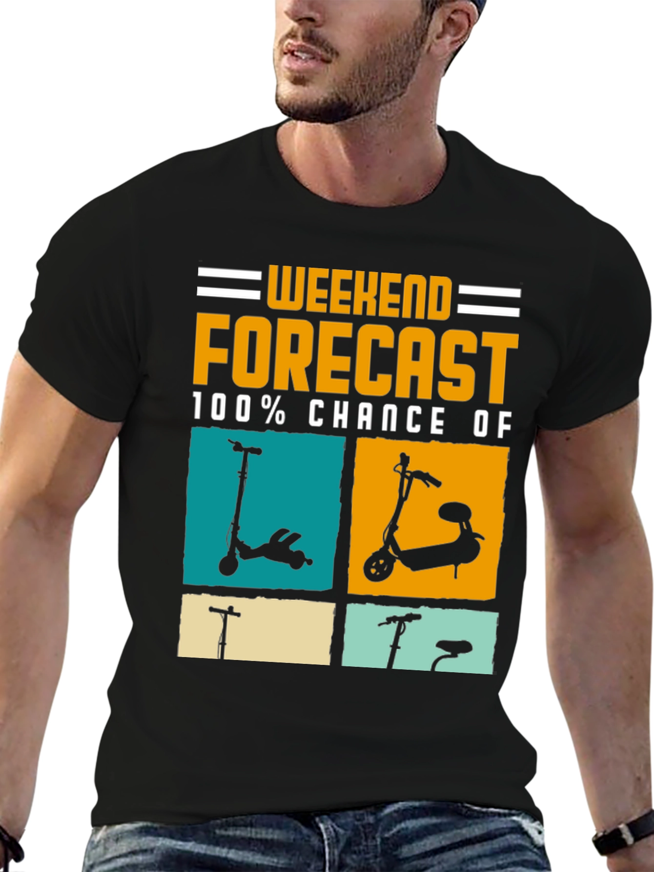 Weekend Forecast Scooter T-Shirt