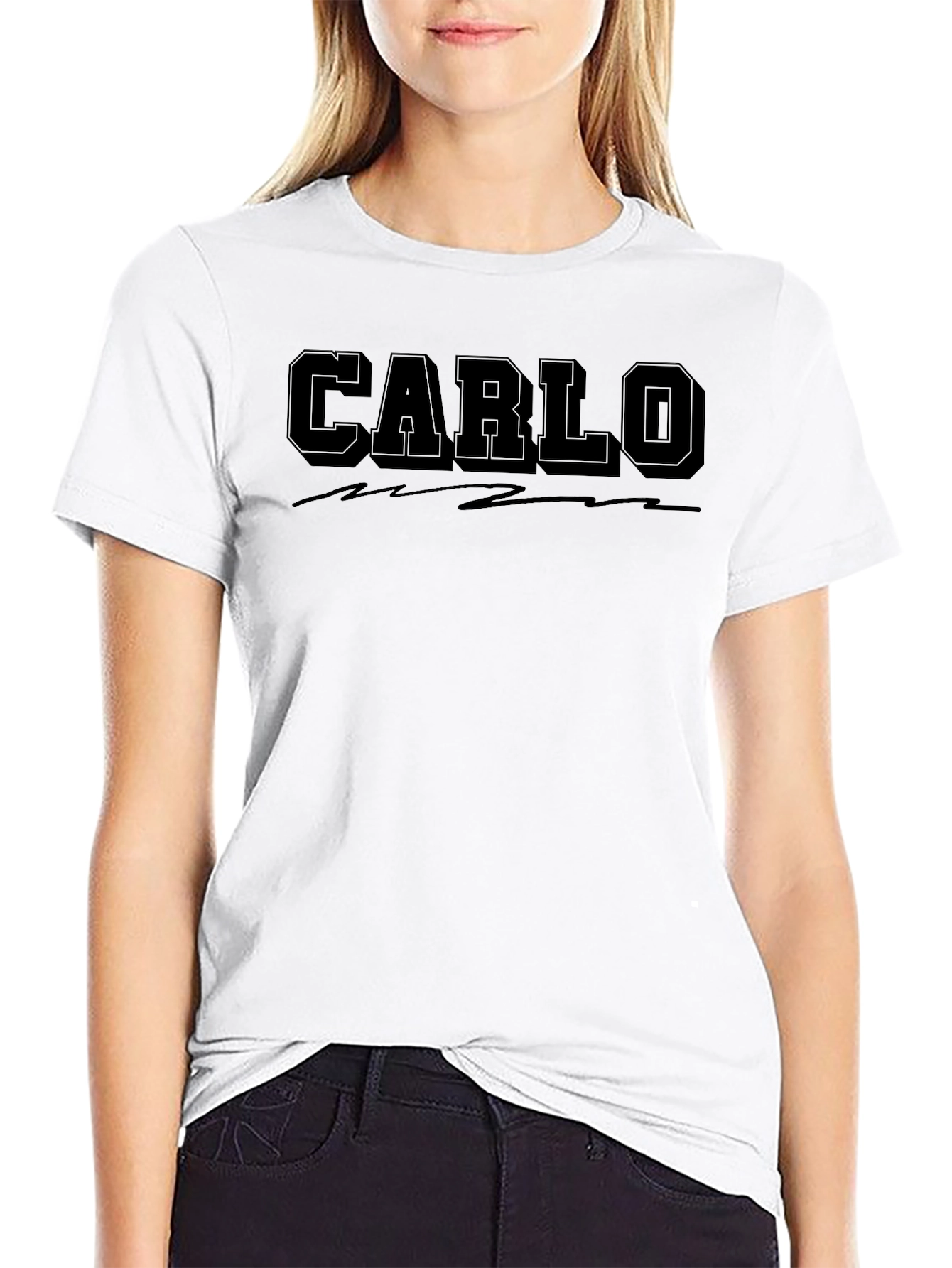 Carlo Black Graphic T-Shirt - Mens Casual Wear