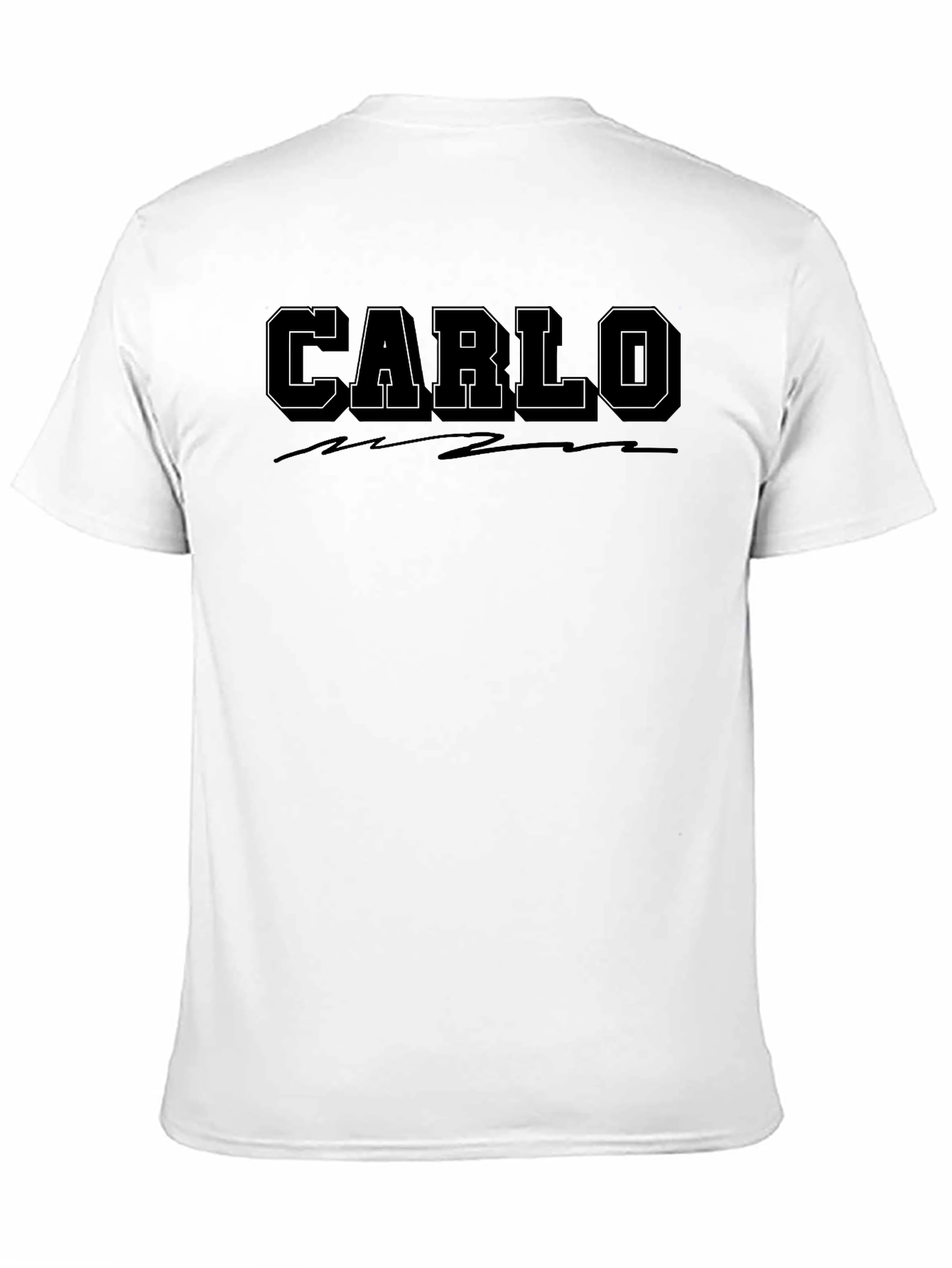 Carlo Black Graphic T-Shirt - Mens Casual Wear