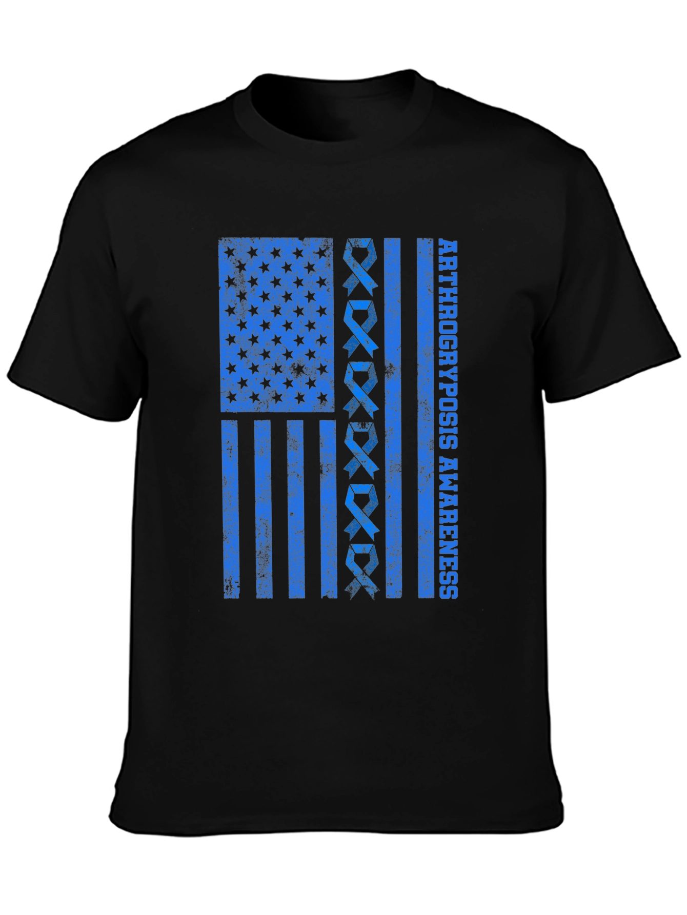 Arthrogryposis Awareness Flag Graphic T-Shirt