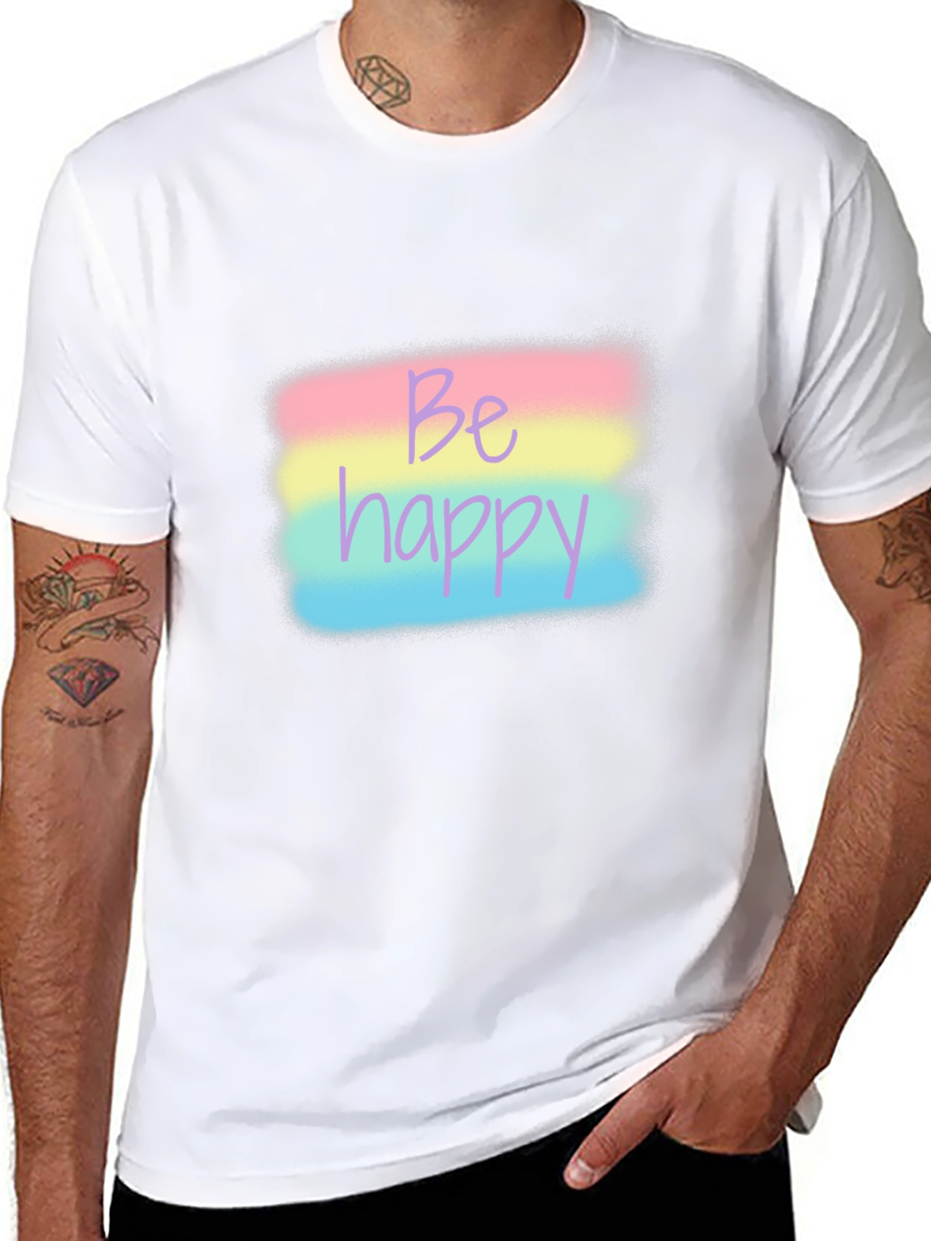 Be Happy Pastel T-Shirt