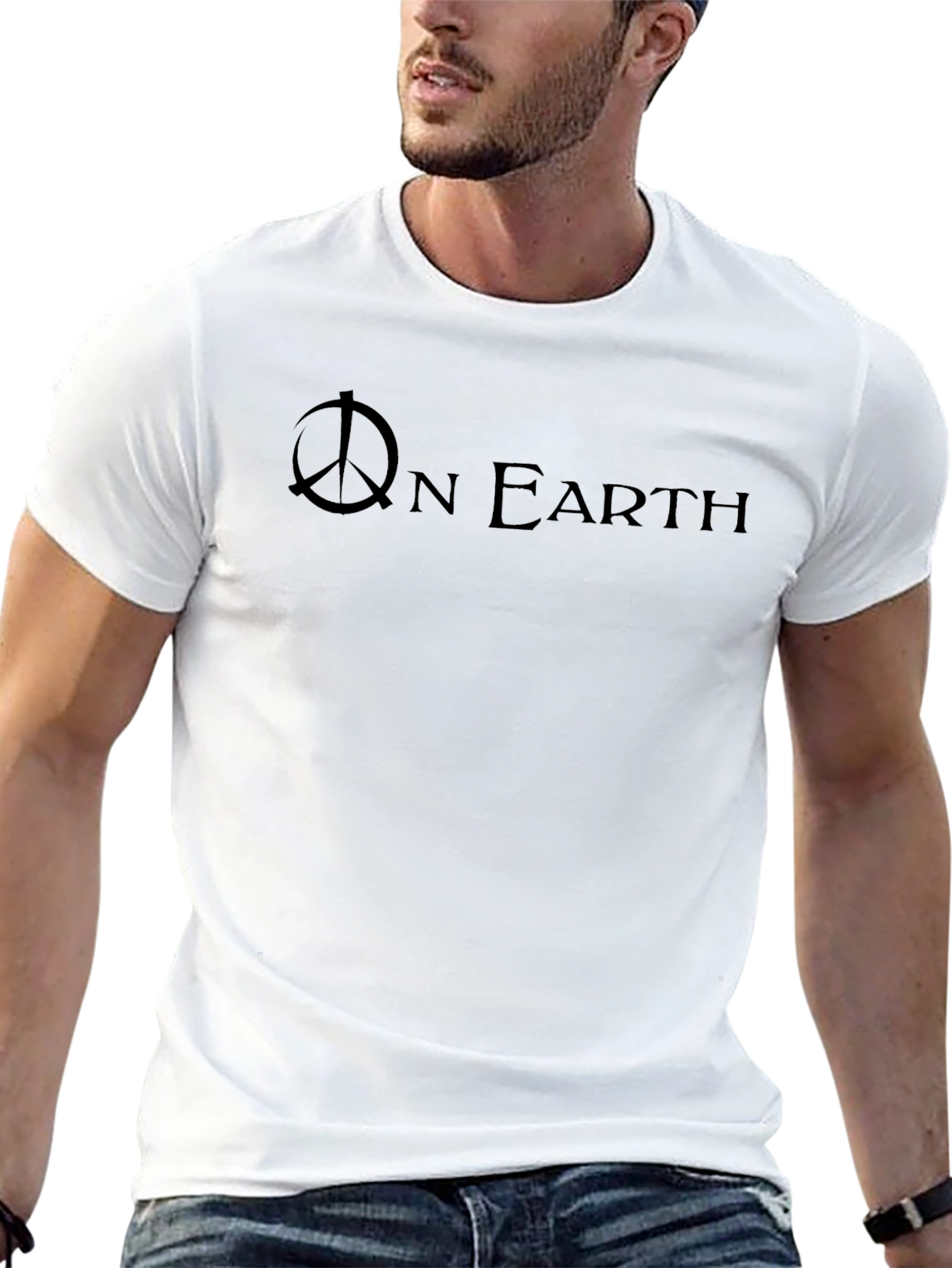 Peace On Earth Graphic T-Shirt - Mens