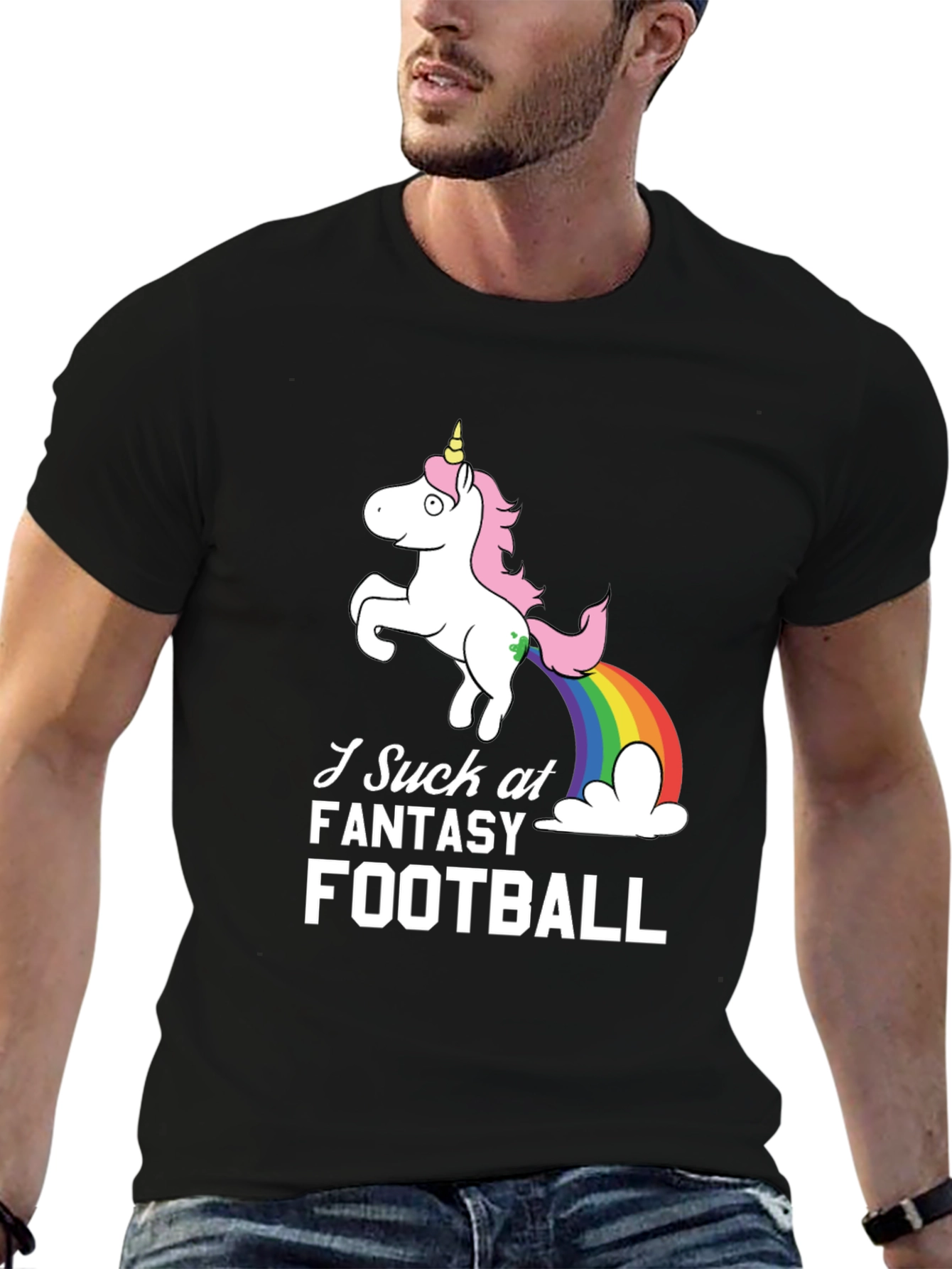 Funny Fantasy Football Unicorn T-Shirt
