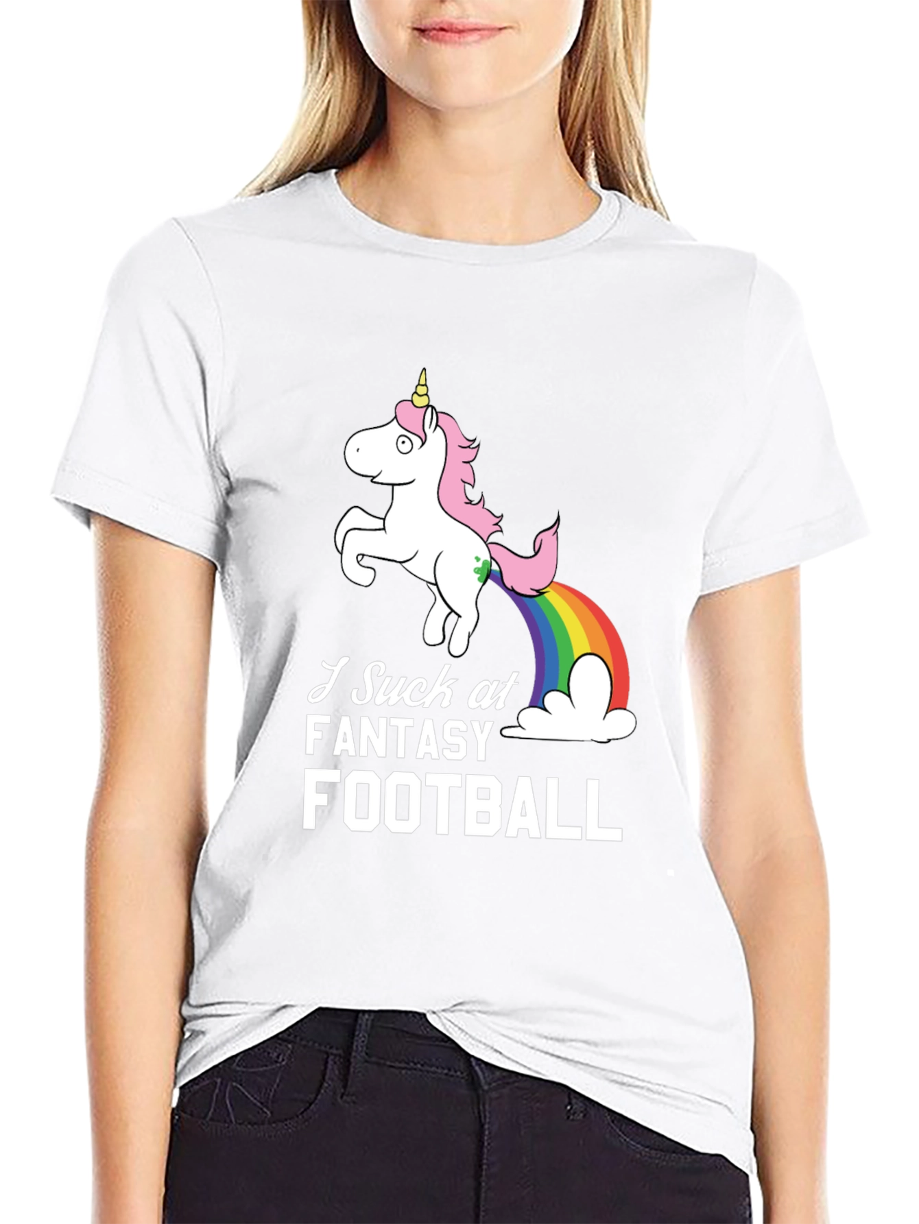 Funny Fantasy Football Unicorn T-Shirt