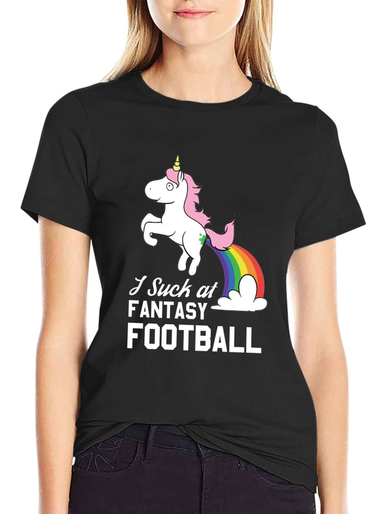 Funny Fantasy Football Unicorn T-Shirt