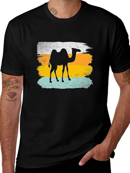 Camel Silhouette Graphic Tee - Desert Vibes