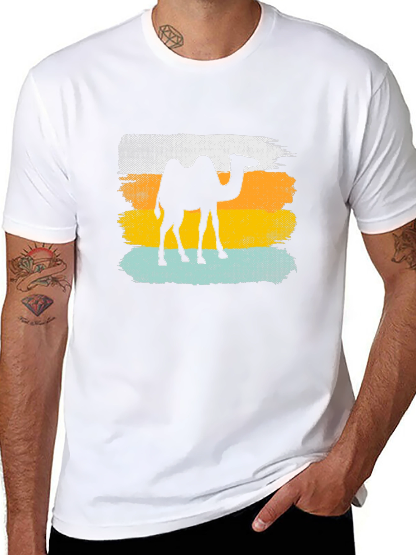 Camel Silhouette Graphic Tee - Desert Vibes