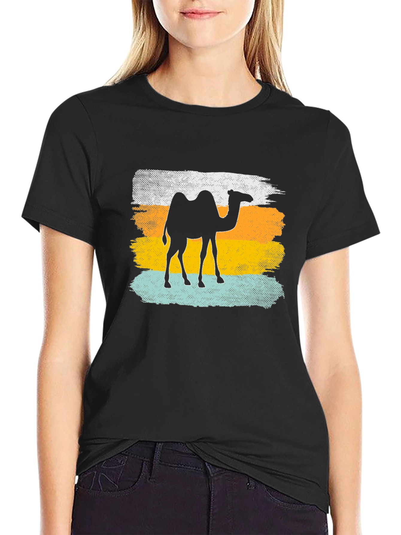 Camel Silhouette Graphic Tee - Desert Vibes