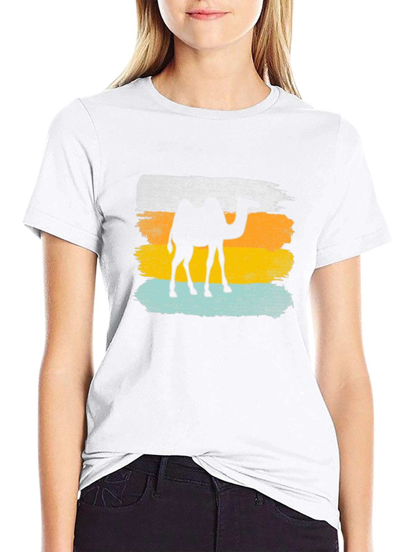 Camel Silhouette Graphic Tee - Desert Vibes