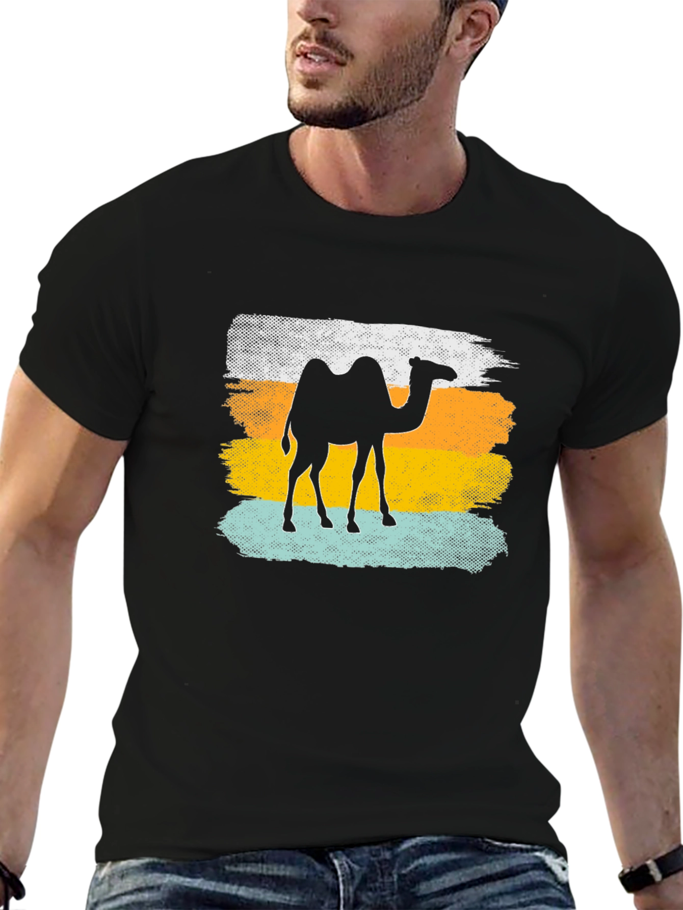 Camel Silhouette Graphic Tee - Desert Vibes
