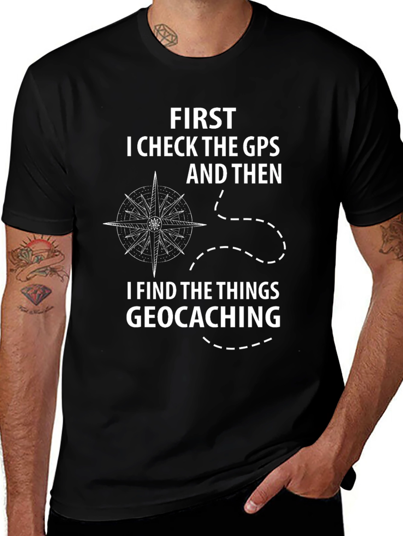 Geocaching GPS Funny T-Shirt