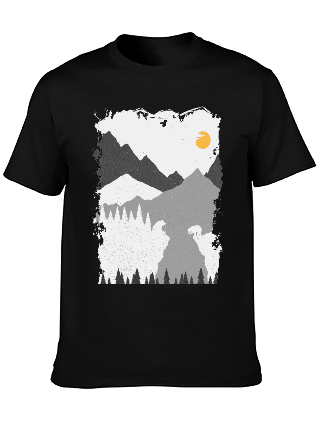 Mountain Scene Graphic Print Tee
