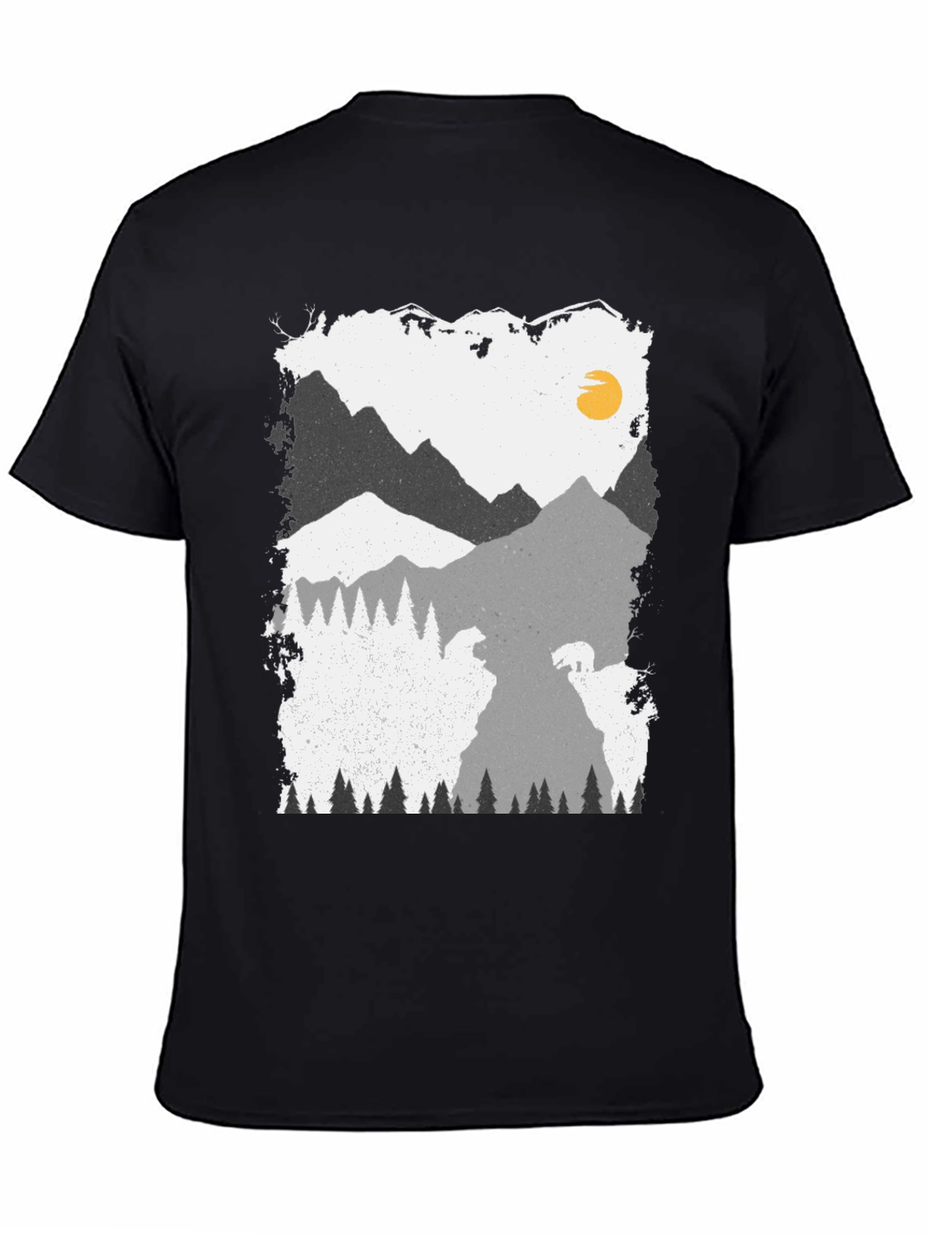 Mountain Scene Graphic Print Tee
