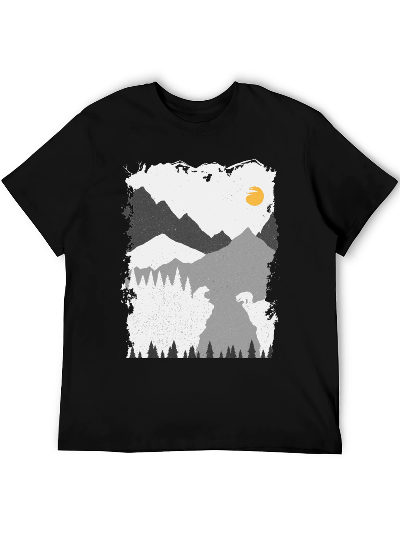 Mountain Scene Graphic Print Tee