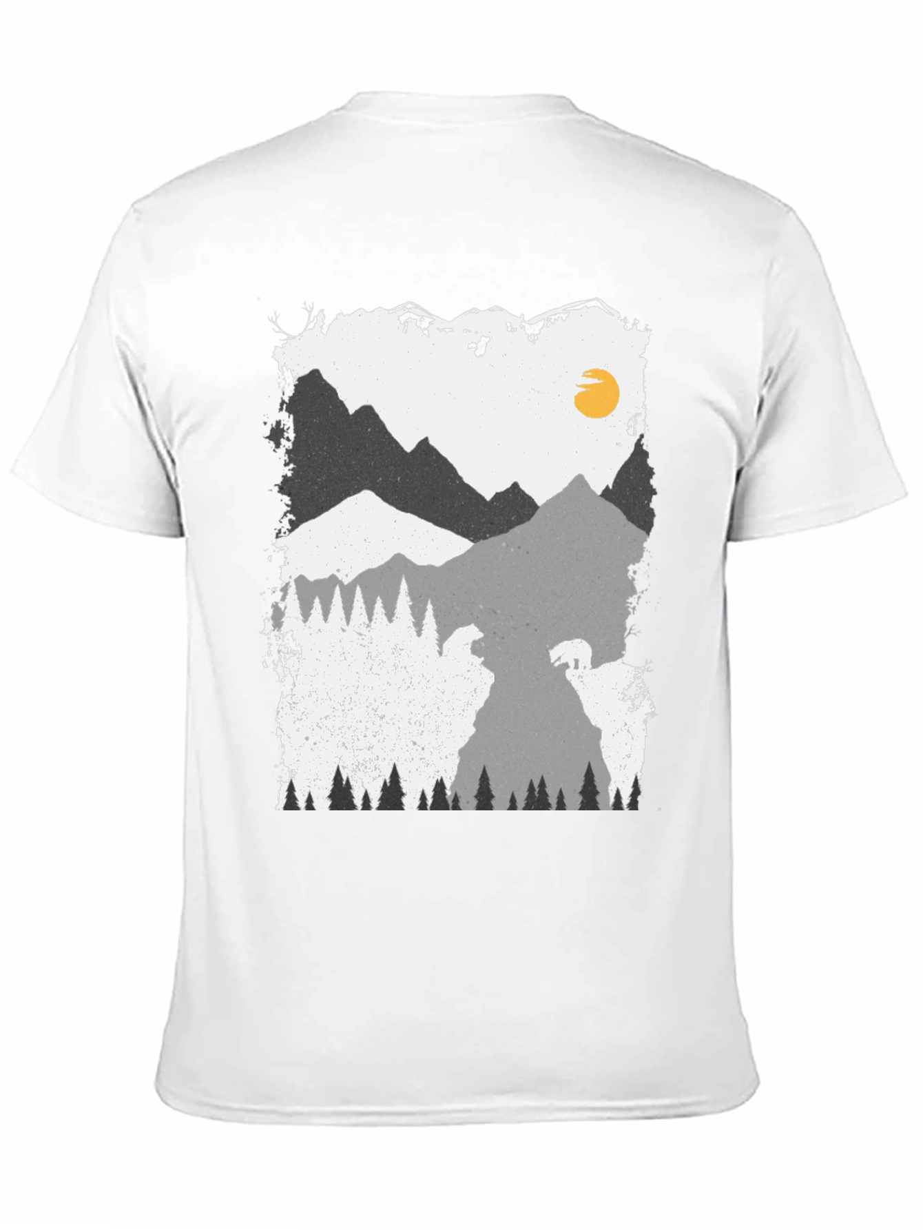 Mountain Scene Graphic Print Tee