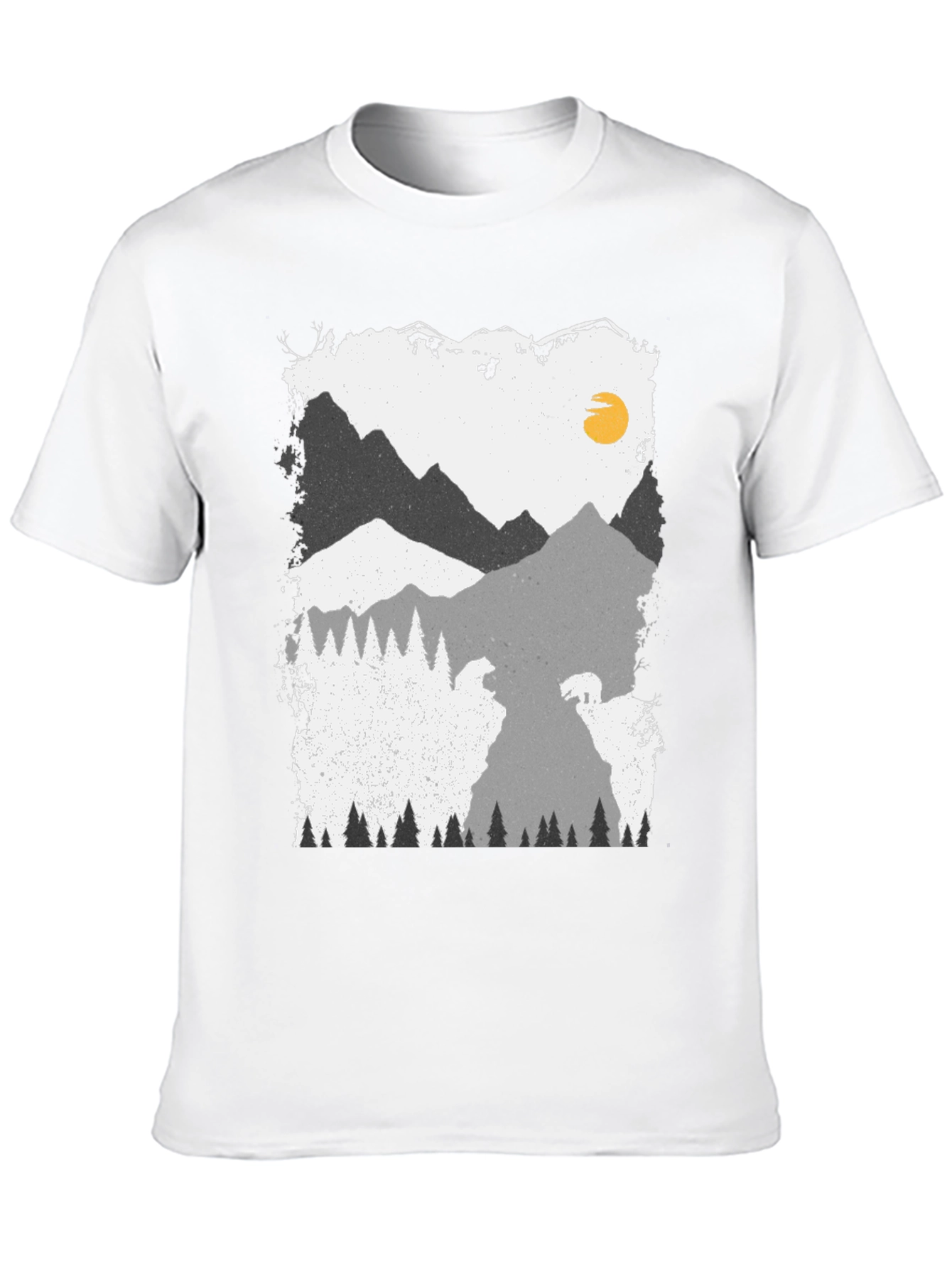 Mountain Scene Graphic Print Tee