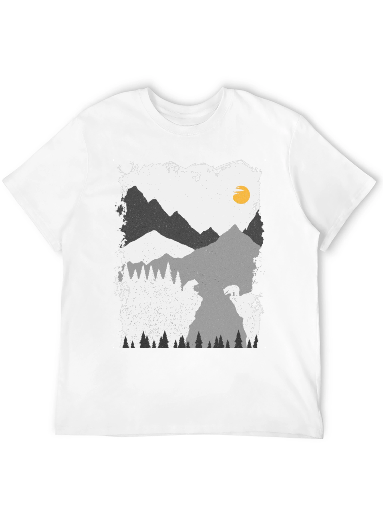 Mountain Scene Graphic Print Tee