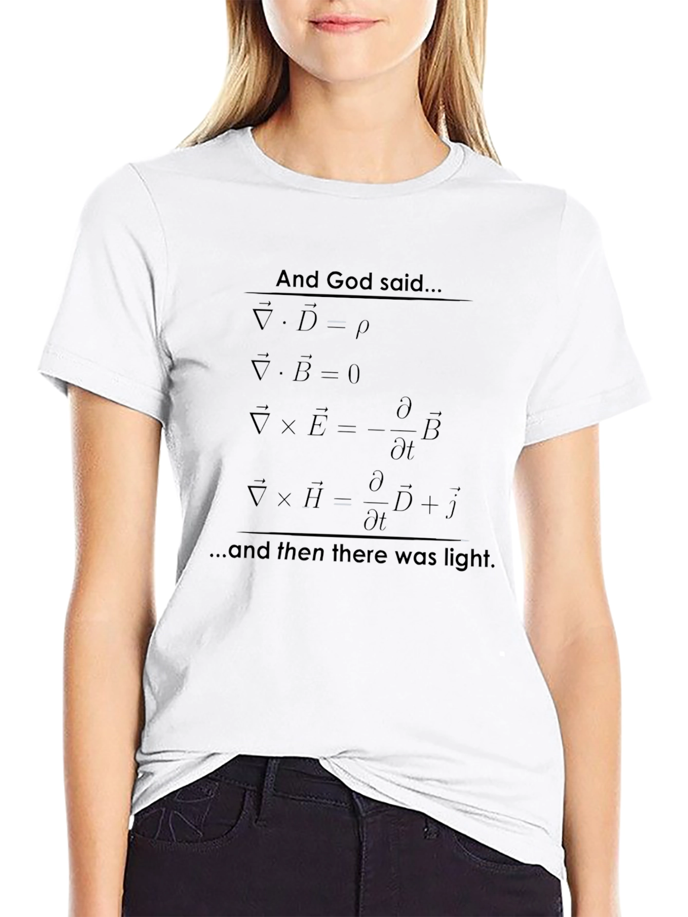 Maxwell Equations T-Shirt - And God Said...