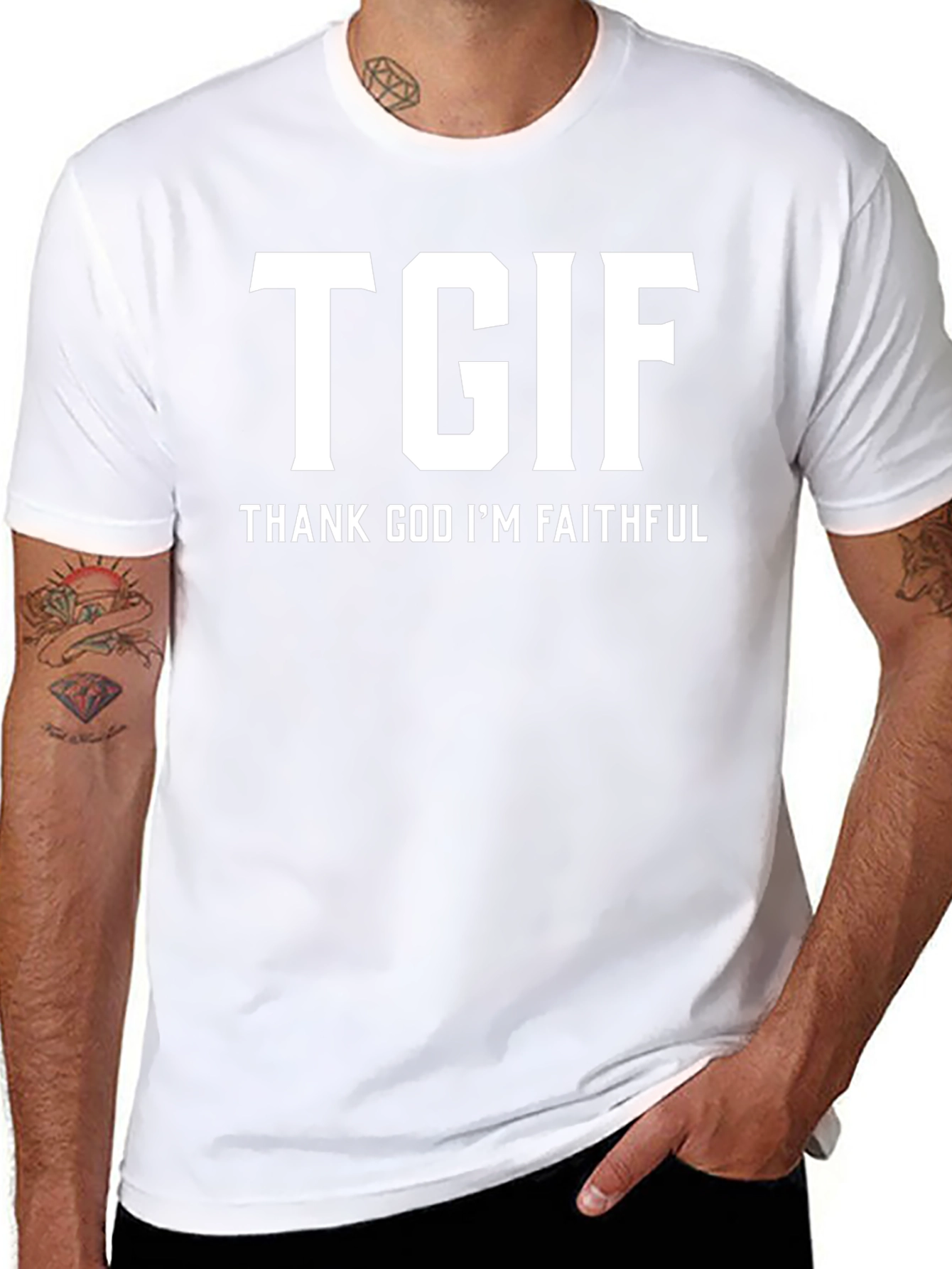 TGIF Thank God Im Faithful Graphic Tee