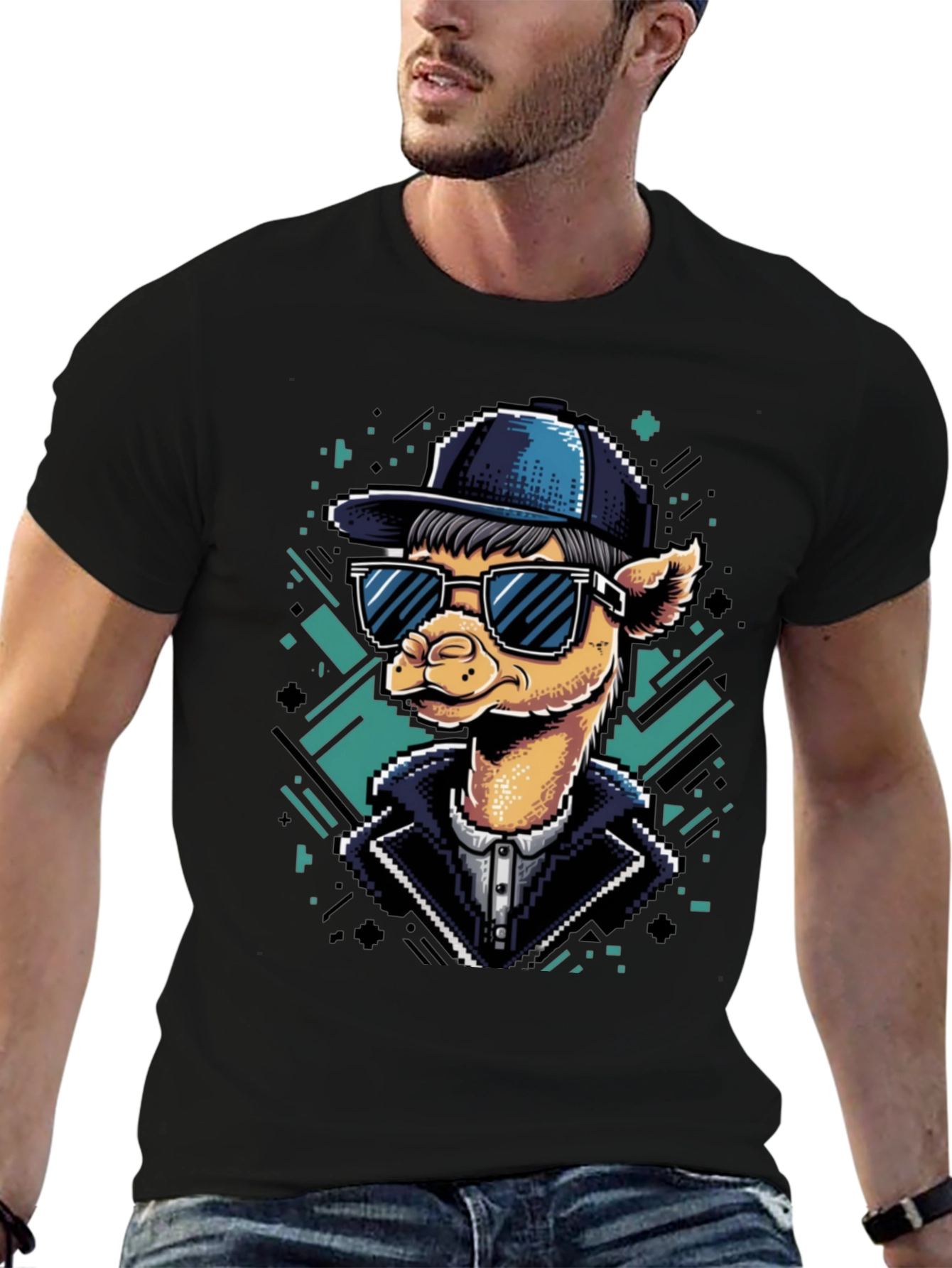 Cool Camel Tee - Pixel Art Style