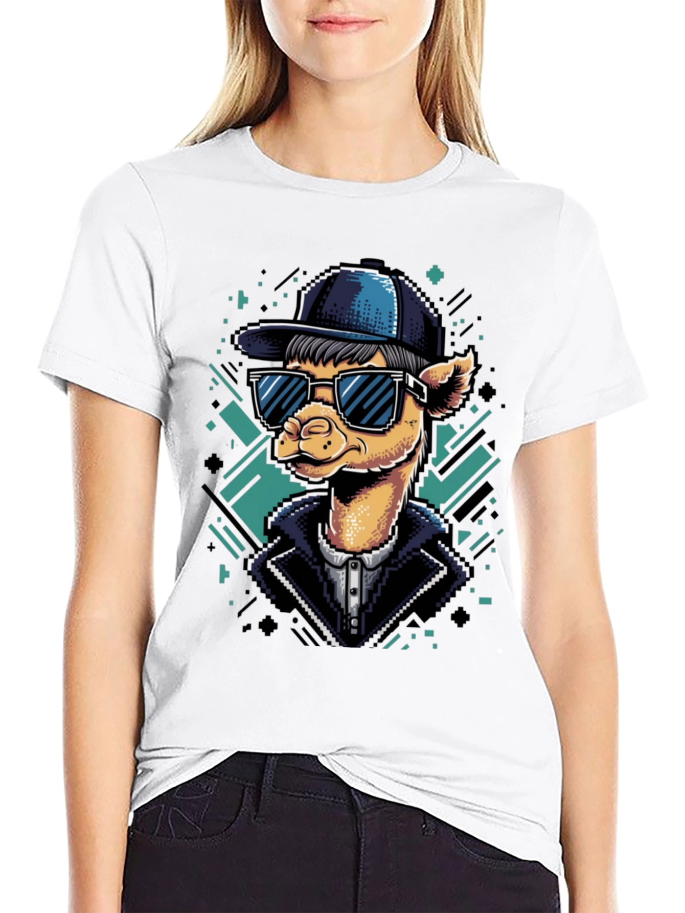 Cool Camel Tee - Pixel Art Style