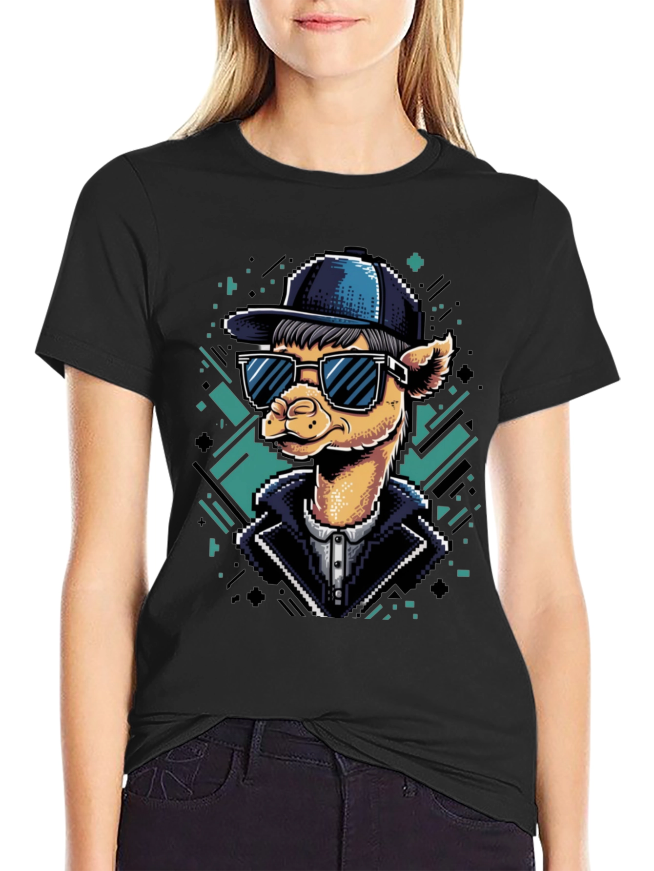 Cool Camel Tee - Pixel Art Style
