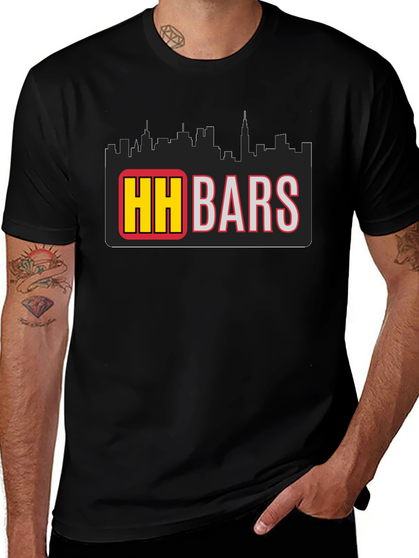 HH Bars Graphic Tee - Black Urban Style Shirt