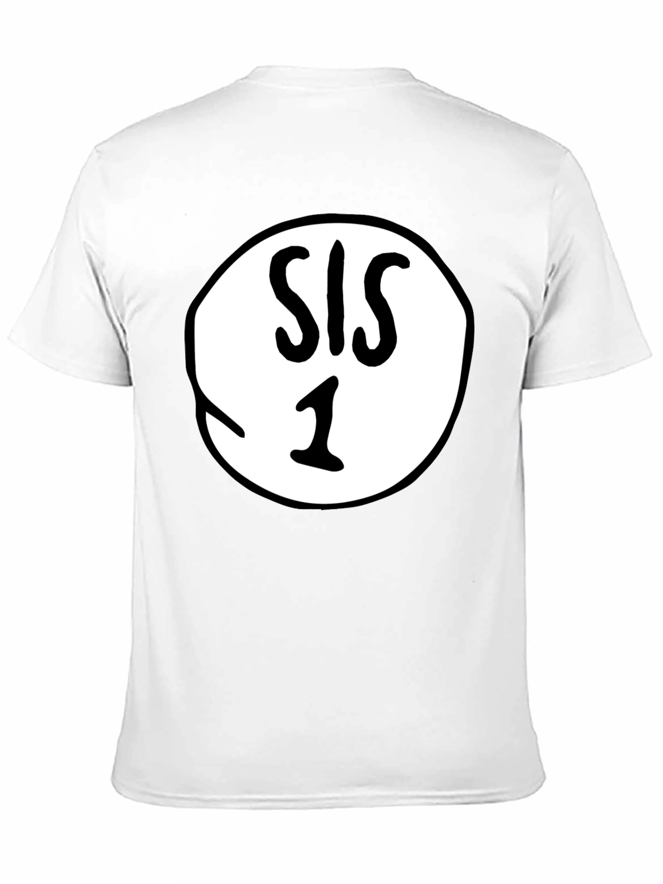 Sis 1 T-Shirt - Black Crew Neck Tee