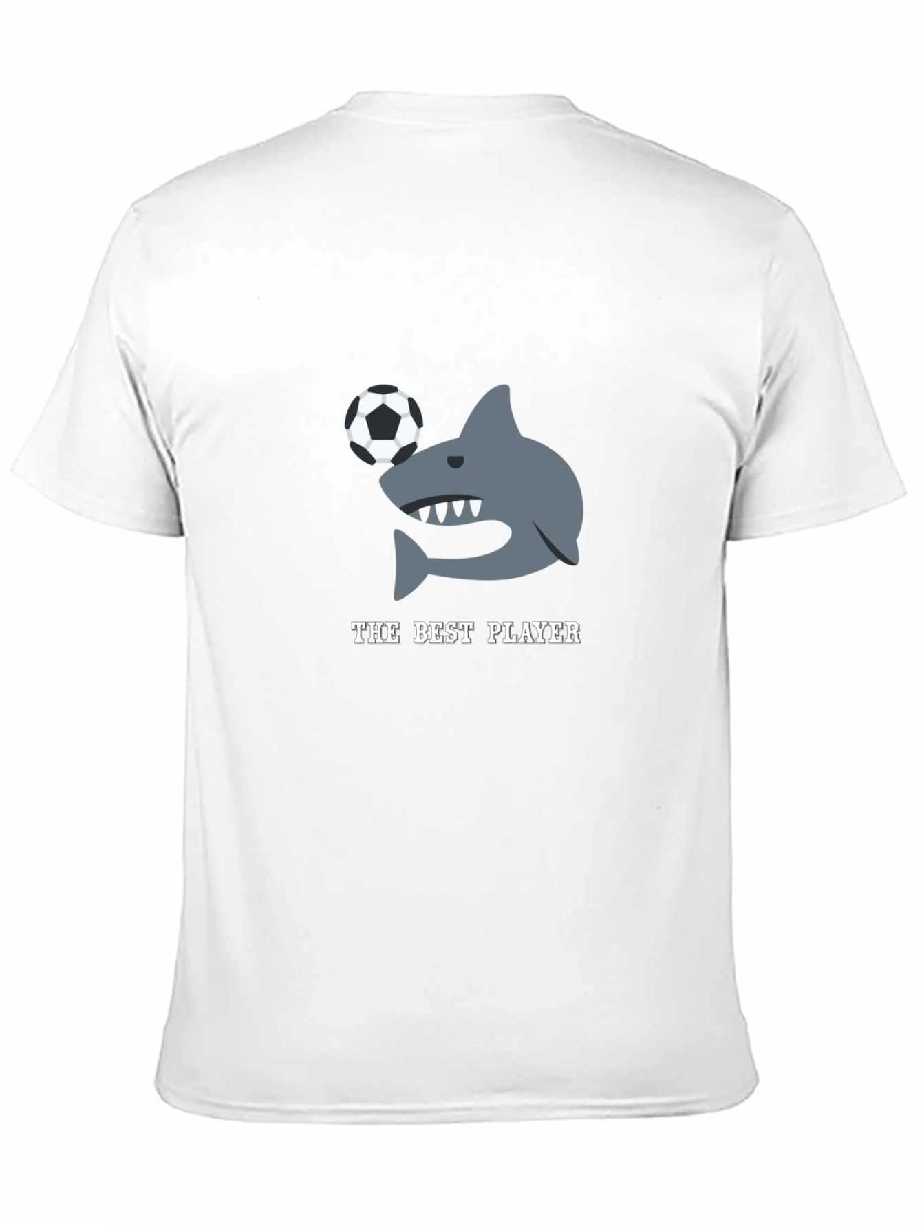 The Best Player Shark Soccer Graphic T-Shirt