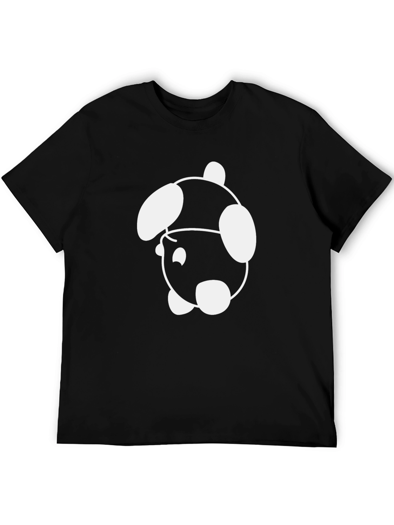 Cool Black T-Shirt with Fun Cartoon Graphic