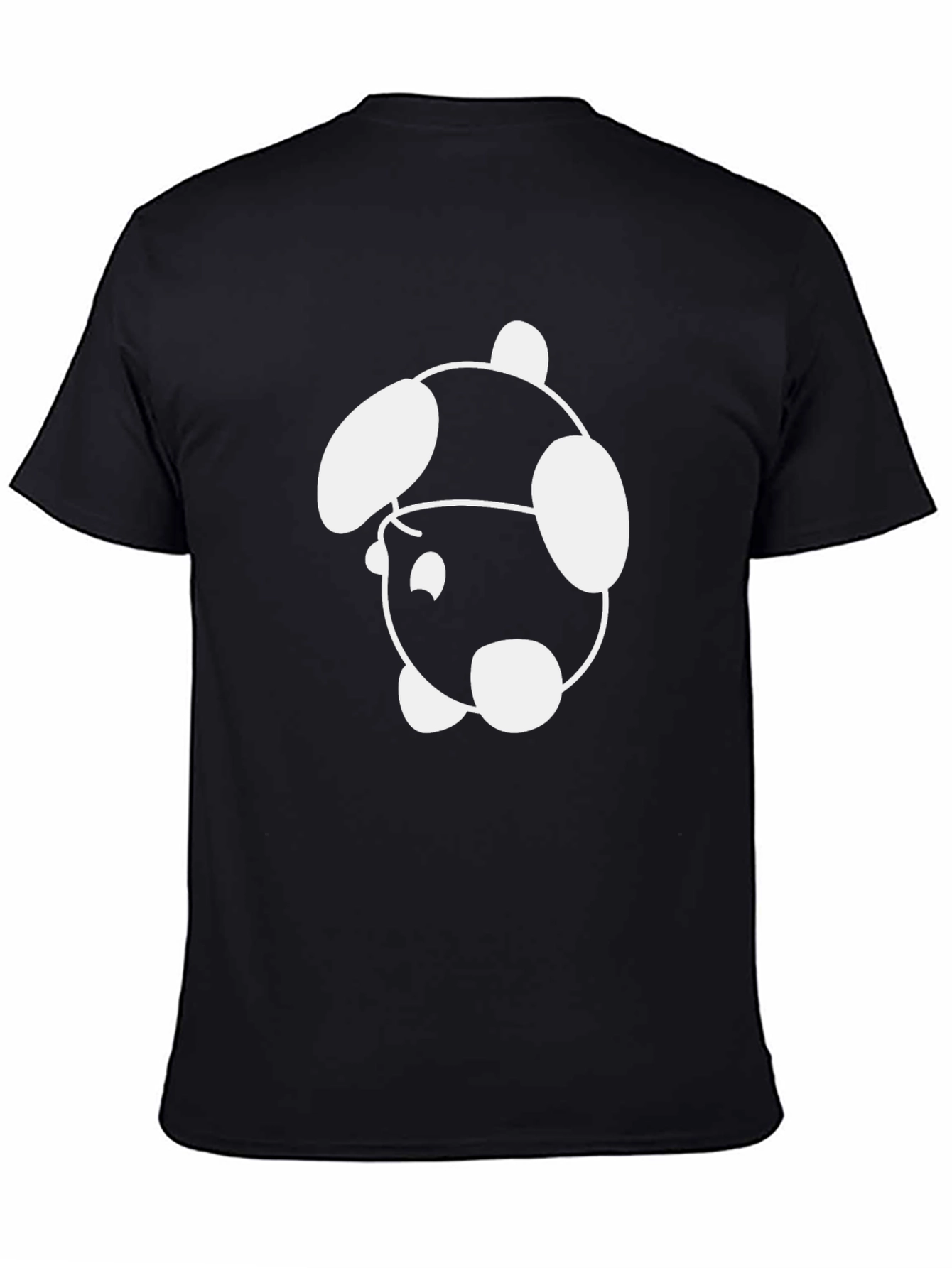 Cool Black T-Shirt with Fun Cartoon Graphic