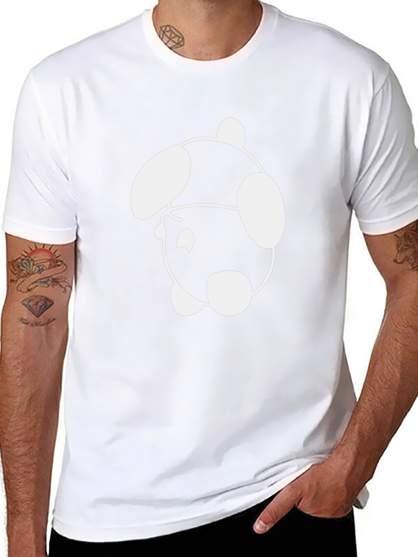 Cool Black T-Shirt with Fun Cartoon Graphic