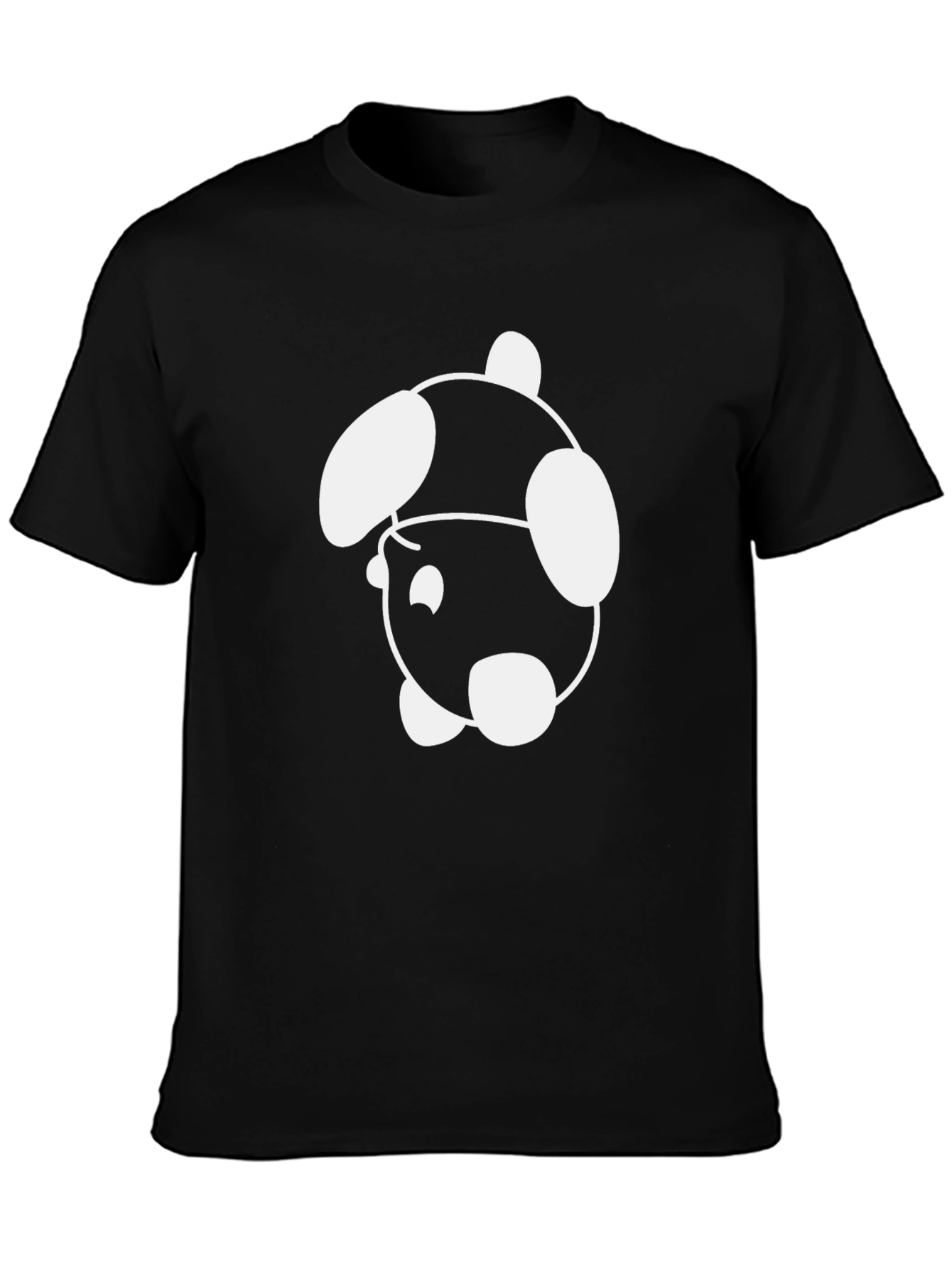 Cool Black T-Shirt with Fun Cartoon Graphic