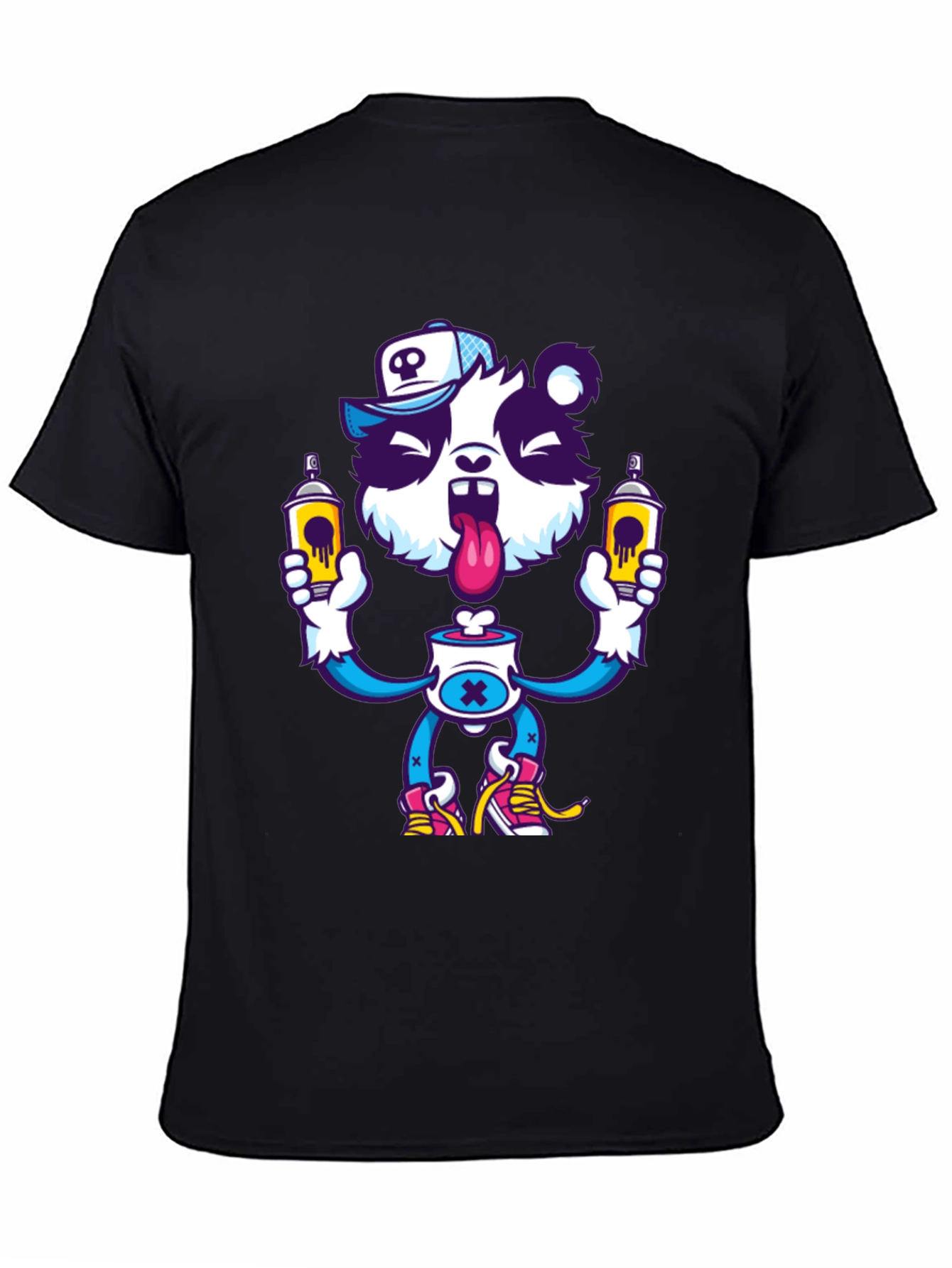 Cartoon Panda Graphic T-Shirt - Unique Streetwear Style