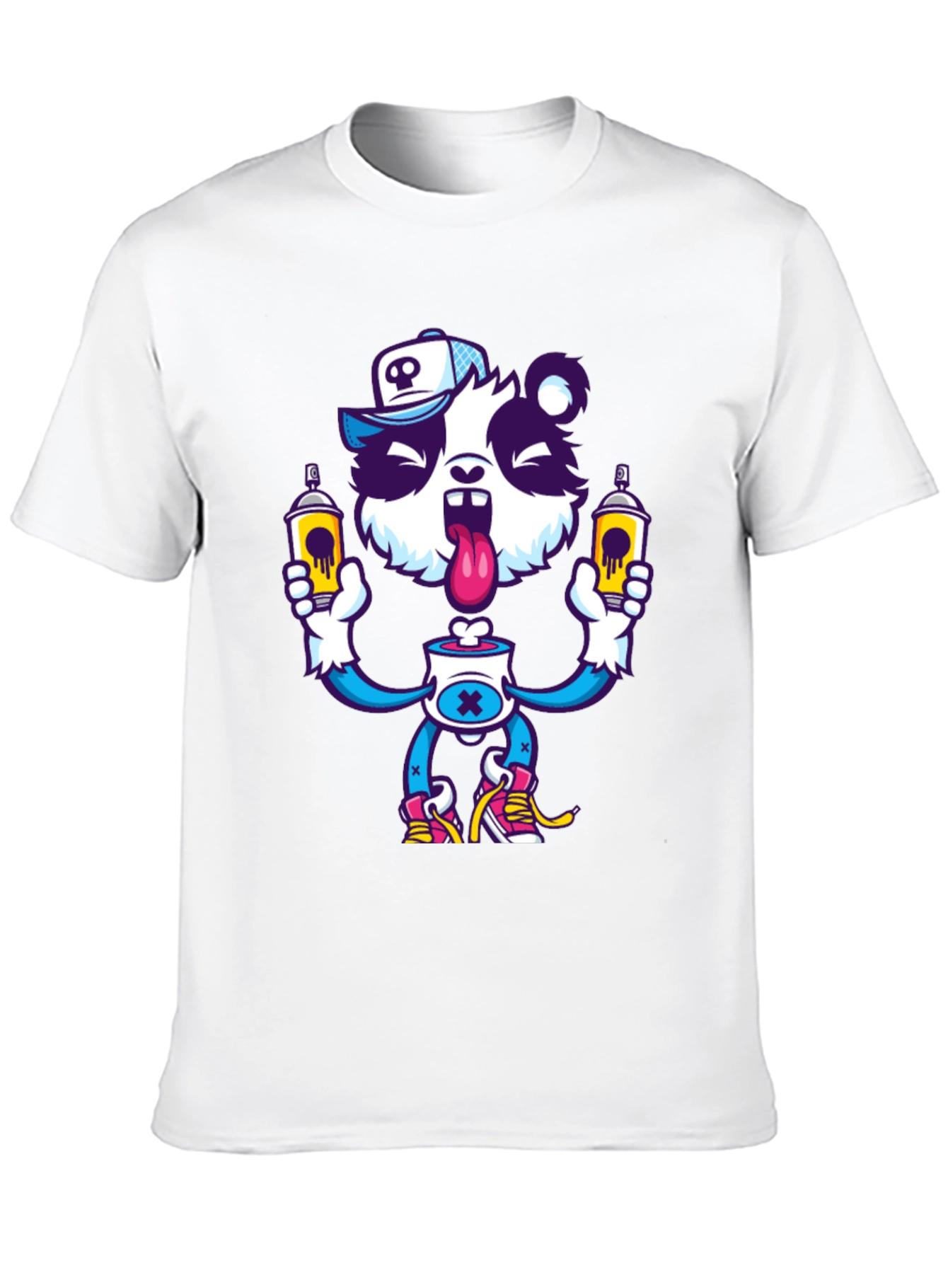 Cartoon Panda Graphic T-Shirt - Unique Streetwear Style