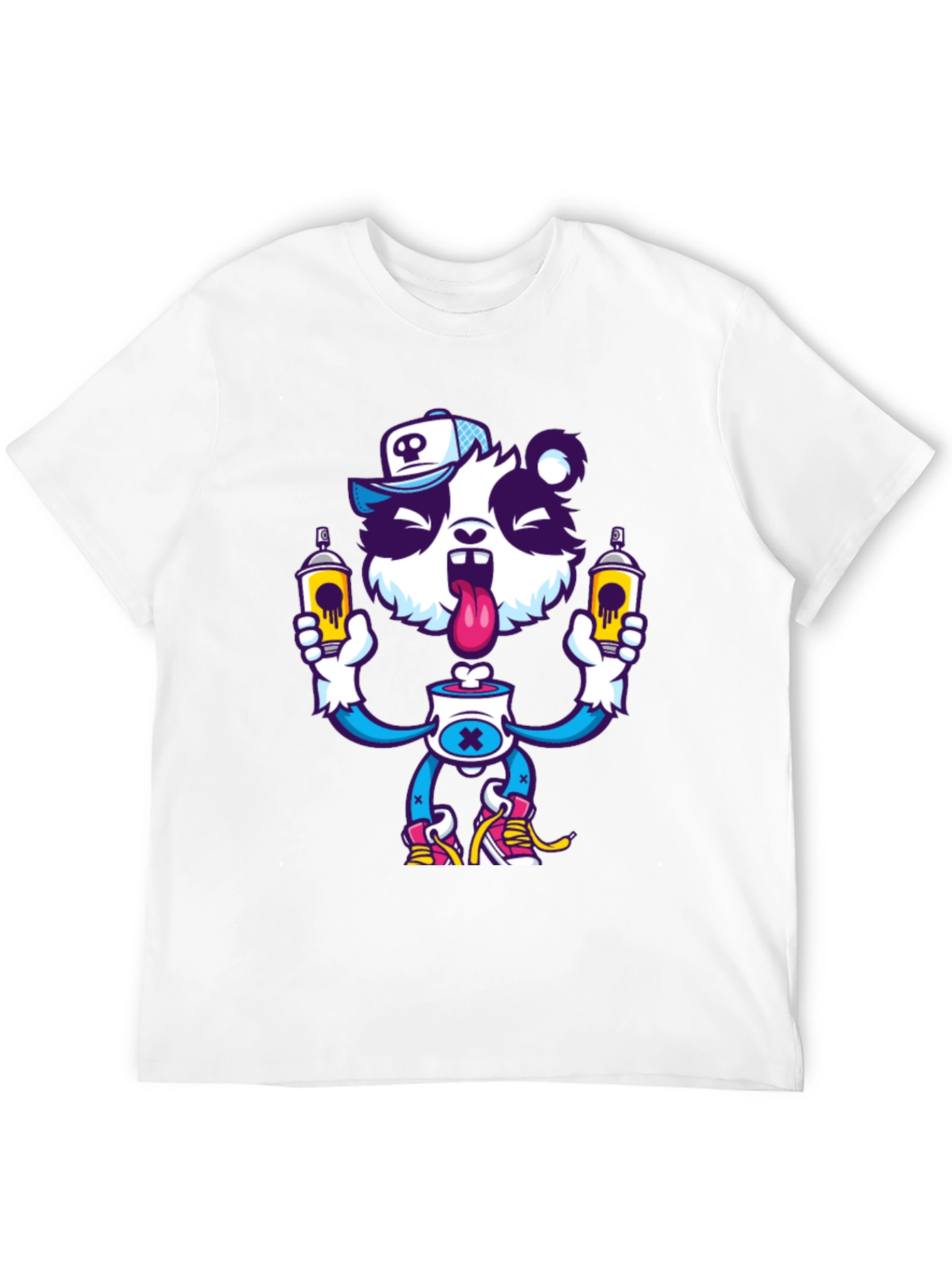 Cartoon Panda Graphic T-Shirt - Unique Streetwear Style