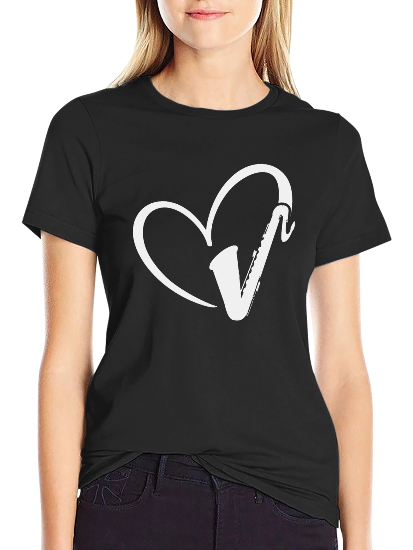 Saxophone Heart T-Shirt