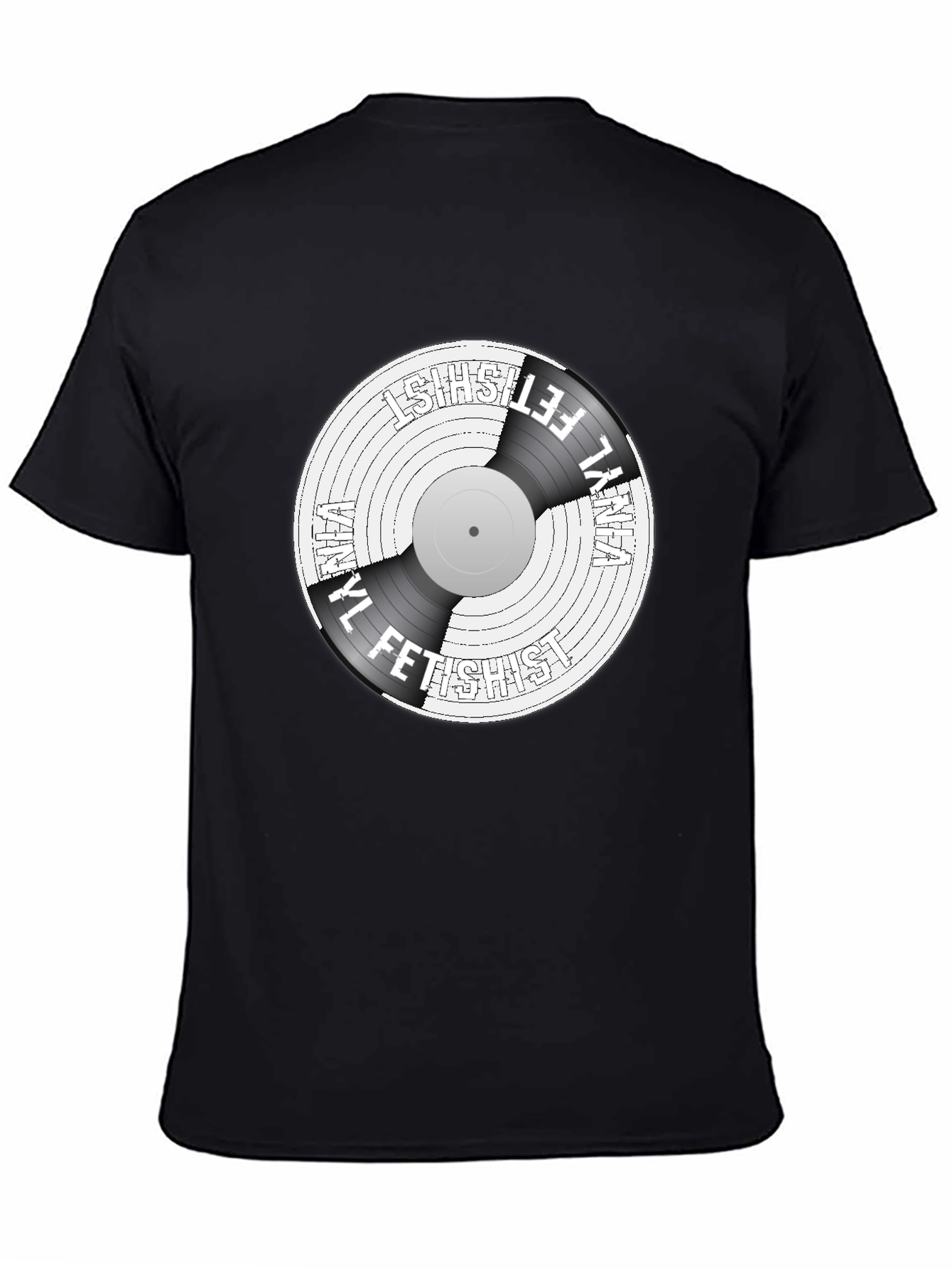 Vinyl Fetishist Black Graphic Tee